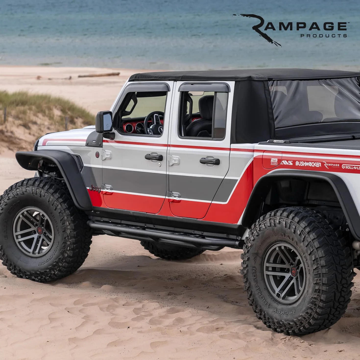 RAMPAGE PRODUCTS California Brief Soft Top for Jeep Wrangler TJ | Black Diamond, Vinyl | 93335 | Fits 1997-2006 Jeep Wrangler TJ