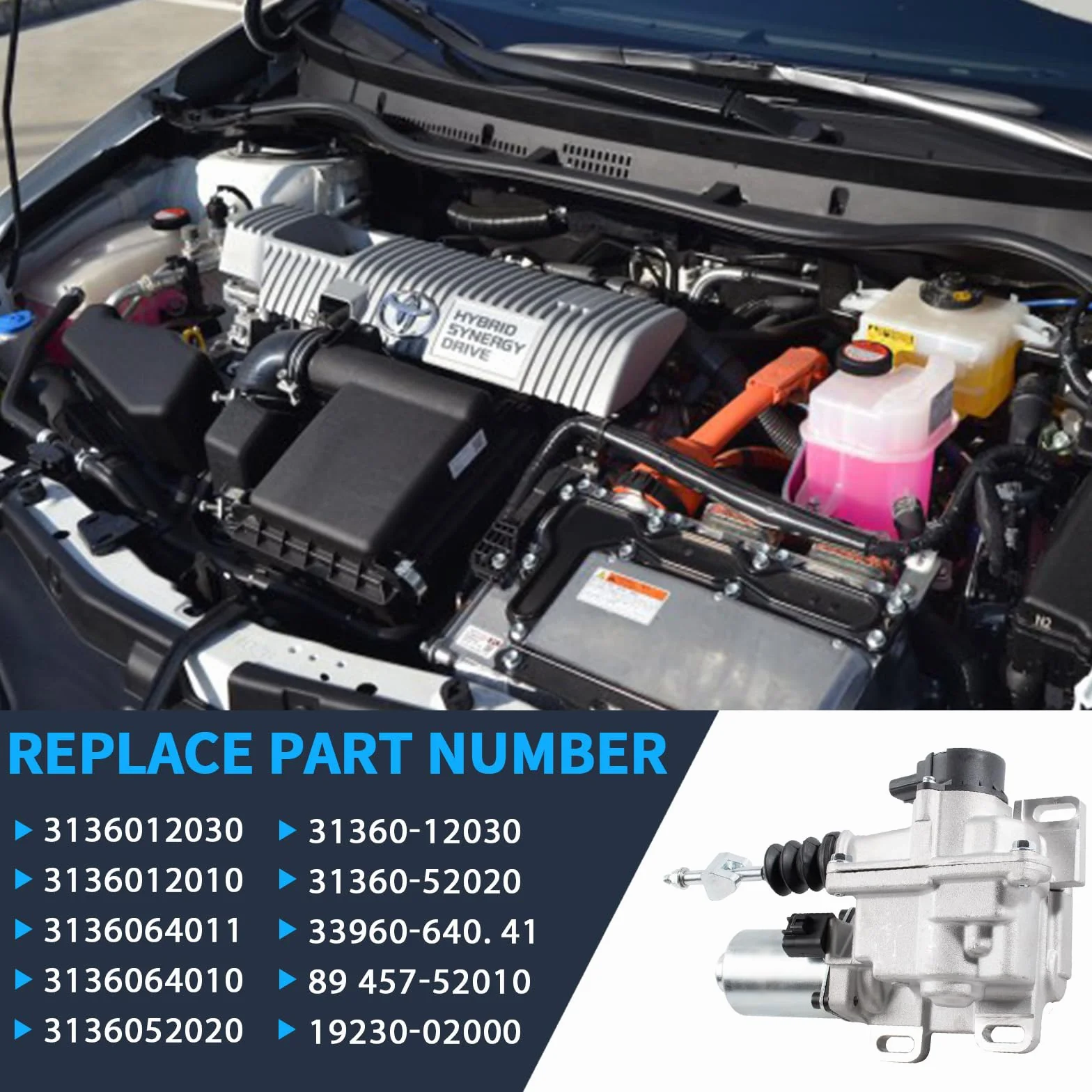 Attuatore frizione assemblaggio con motore cambio automatico di ricambio per MR2 W30 RAV4 XA20 Avensis T25 E120 E150 AR10 Yaris XP9 Auris E15 numero parte 31360-12030 31360-52020
