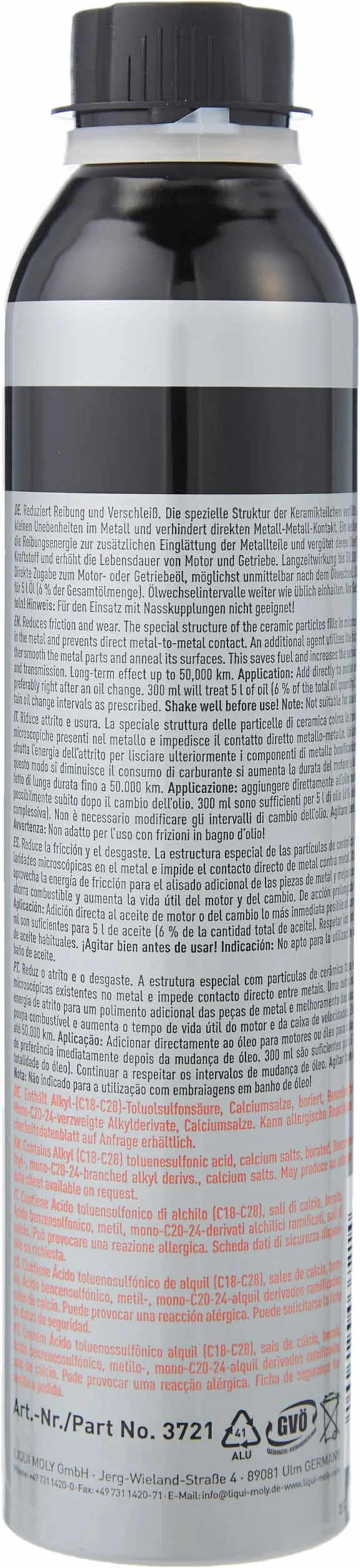 Liqui Moly Cera Tec Olio di Motore Additivo 300 ml 2 Pack