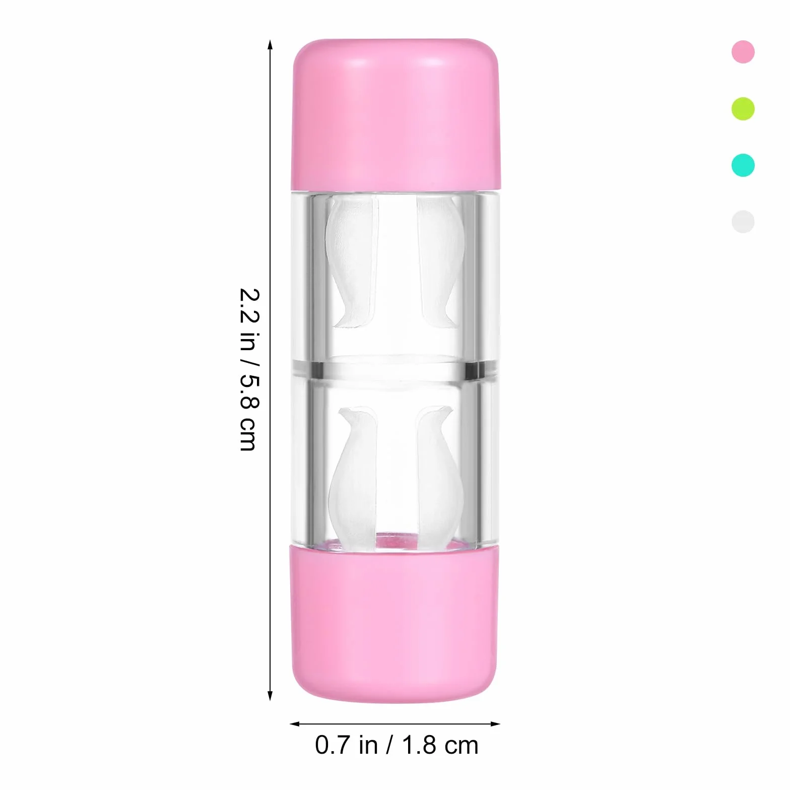 Custodia Protettiva Per Lenti a Contatto Rigide Rgp Mini Da Viaggio Trasparente Confezione Contenitore Set Da 4 Pezzi Portatile