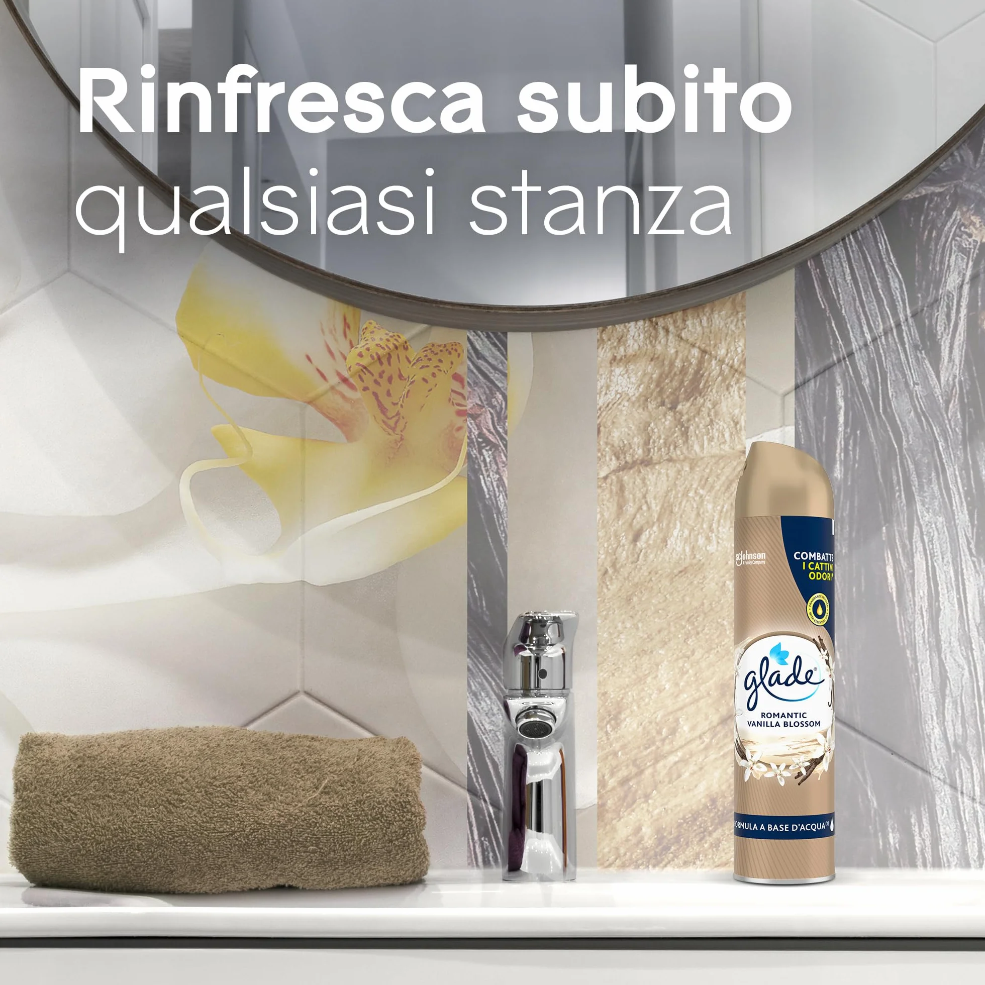 Glade Deodorante per Ambienti Spray Vaniglia 12x300ml