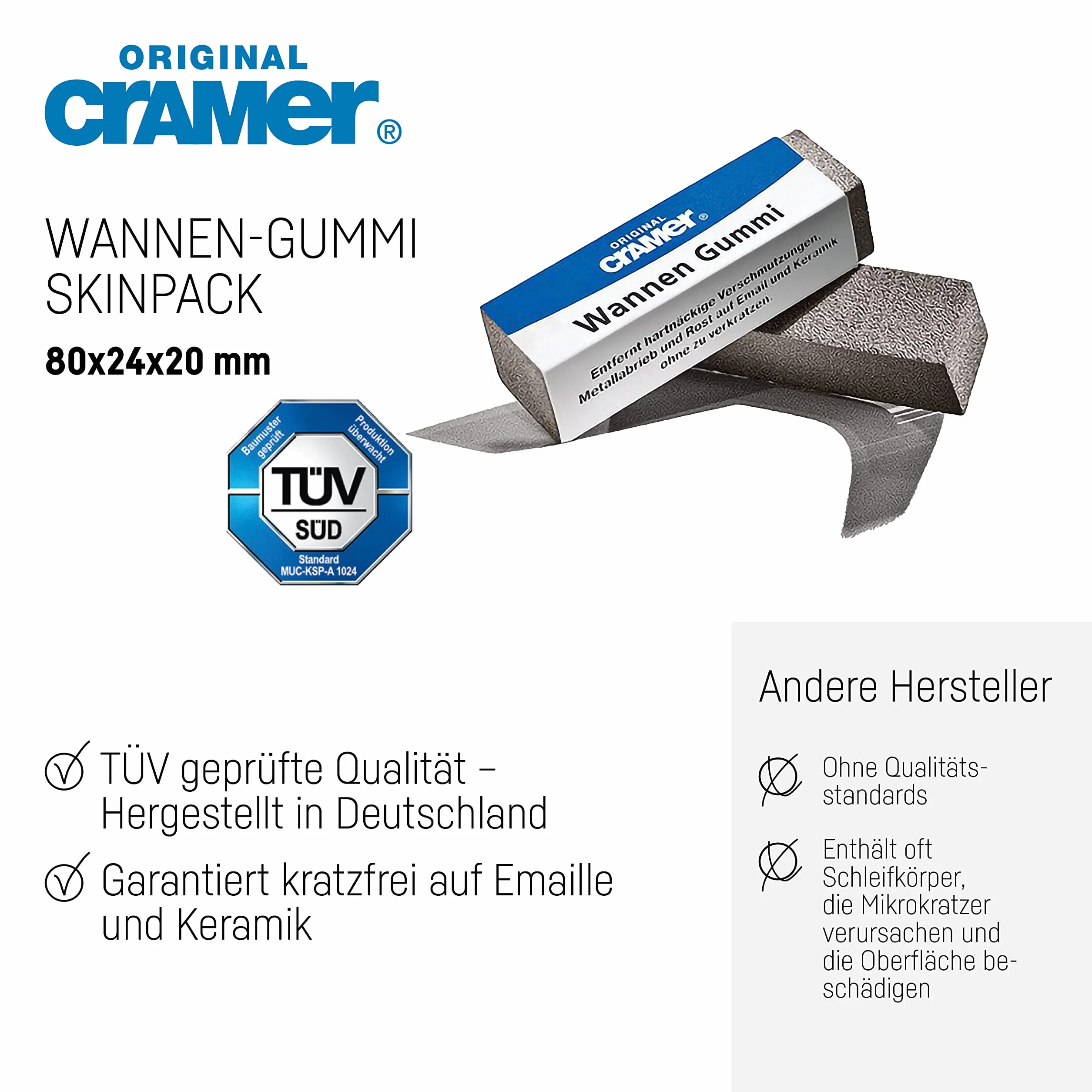 Cramer Gomma per pulizia vasca da bagno 30303