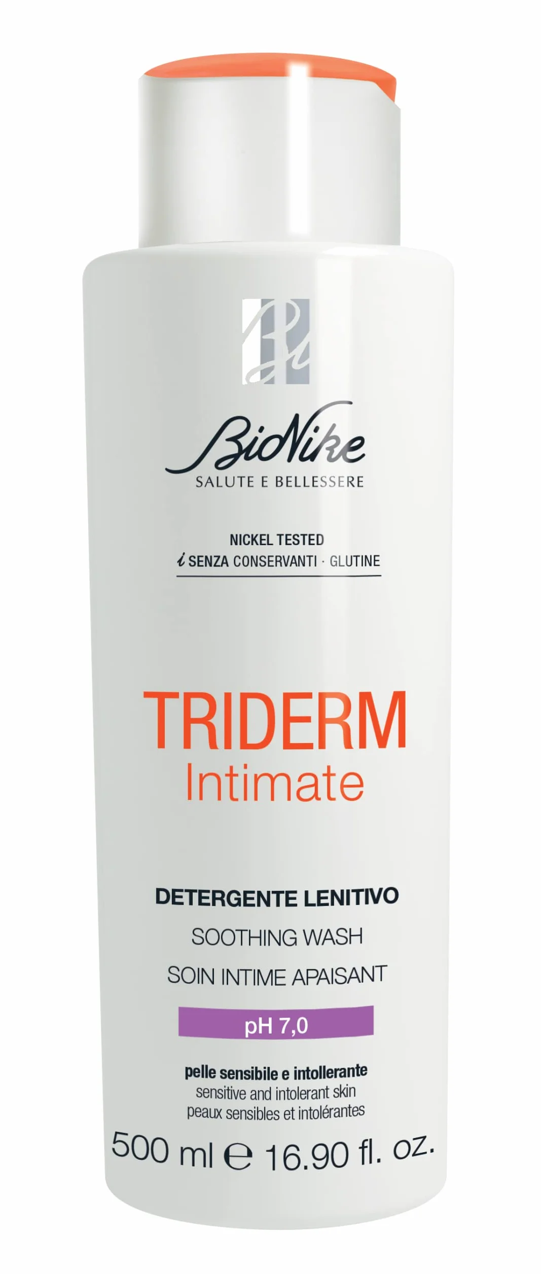 Bionike Triderm Intimate Detergente Intimo Lenitivo PH 7 Pelli Sensibili Intolleranti