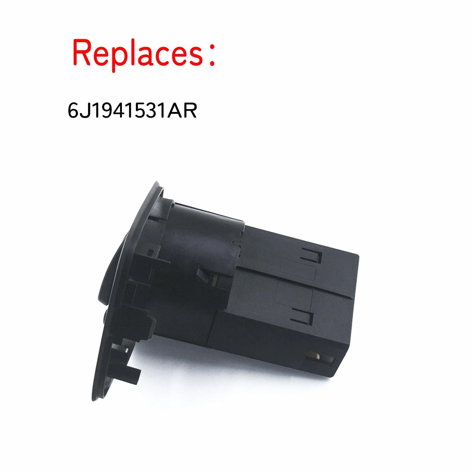 Interruttore a controllo multiplo elettrico per faro SEAT IBIZA IV 2009-2015 6J1941531AR nero luce rossa
