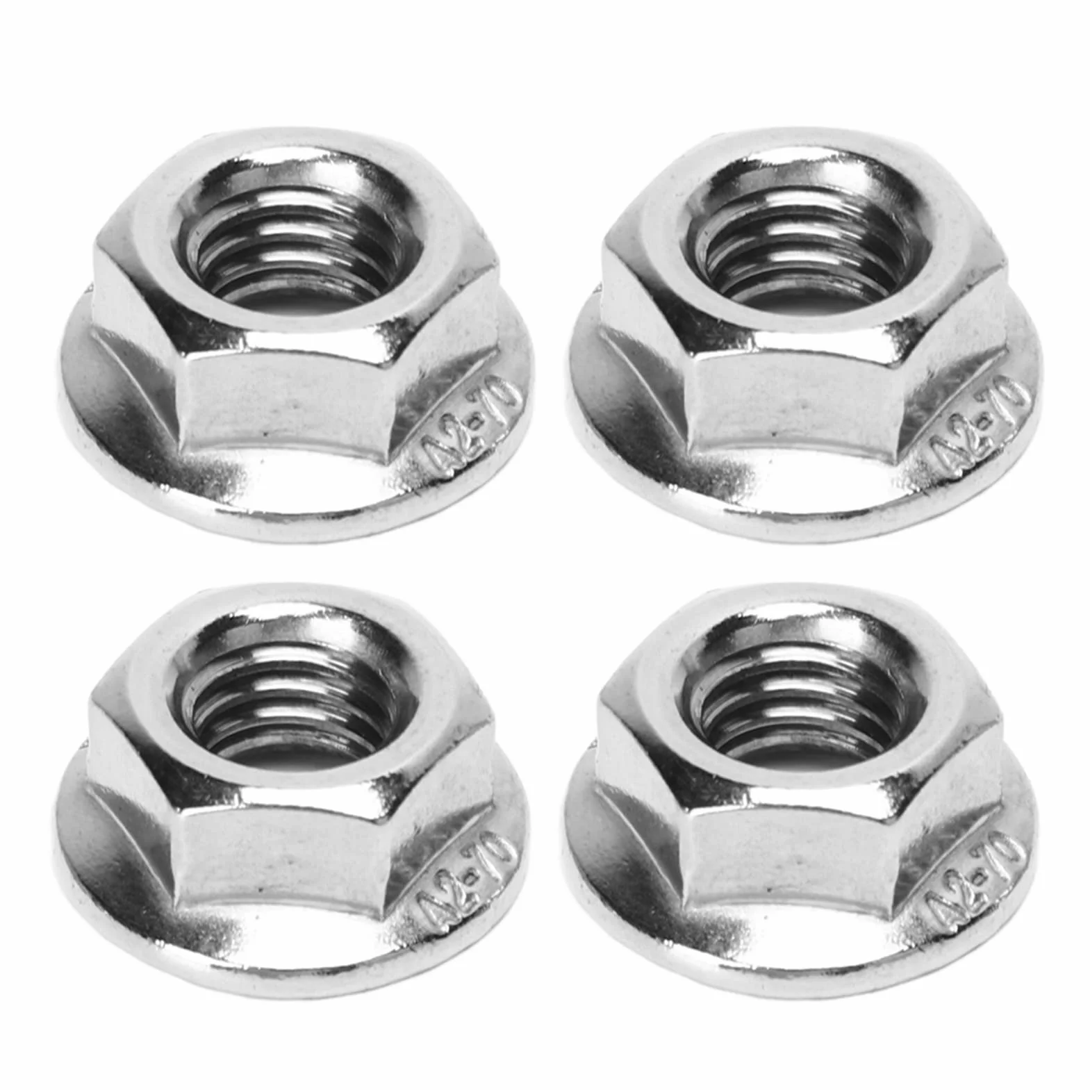 Set di Bulloni per Collettore di Scarico, 8 Pezzi M8 1.25 Kit di Prigionieri Filettati 8 Mm in Lega di Metallo Resistente Ad Alta Pressione Collettore di Scarico Bullone Bulloneria Bulloneria