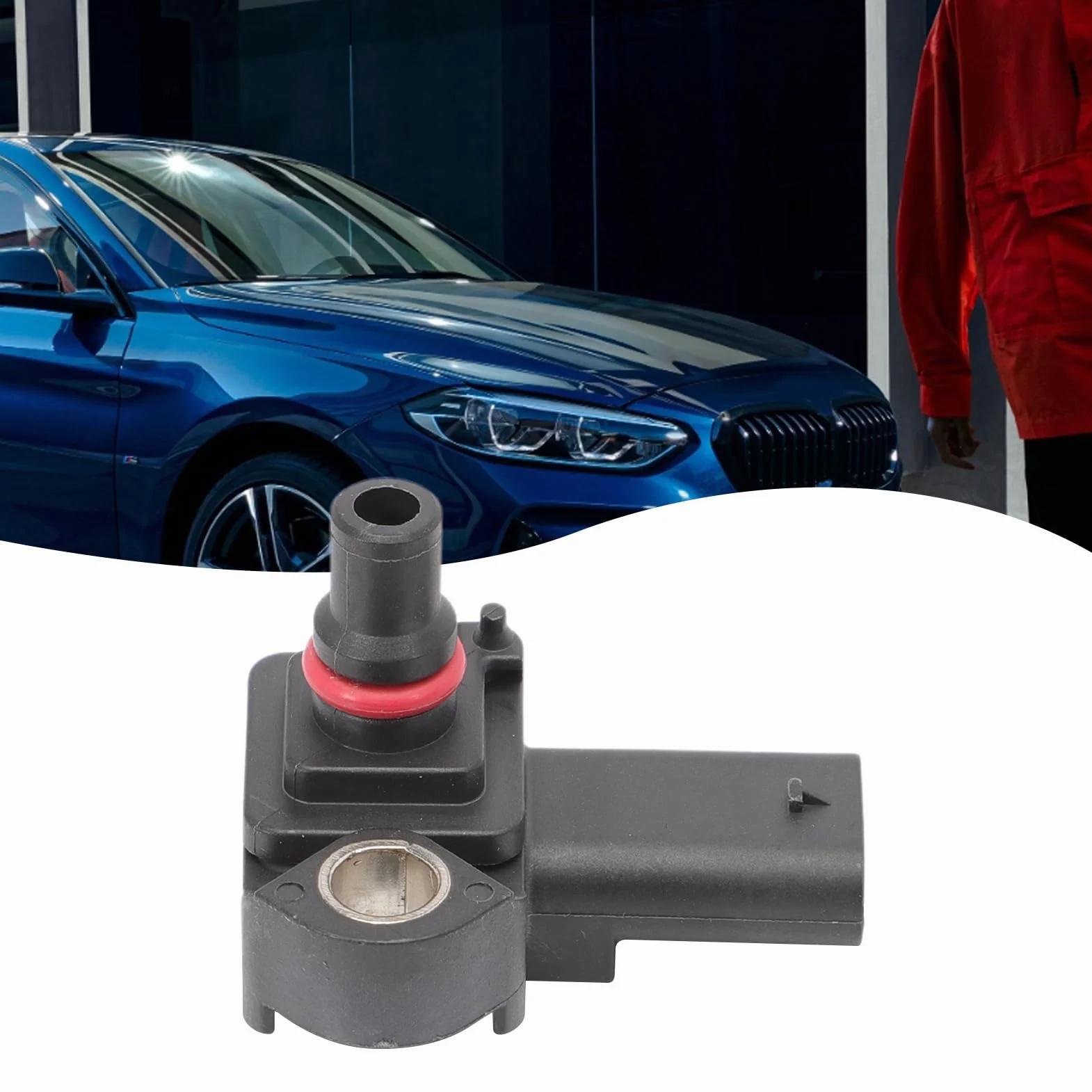 Sensore di pressione di carico 13628570118 Compatibile con 1er F20 F21 E81 E82 E87 E88 2er F23 F45 F46 F87 Serie 3 E90 E91 E92 E93 4er F333 - Tubo di aspirazione