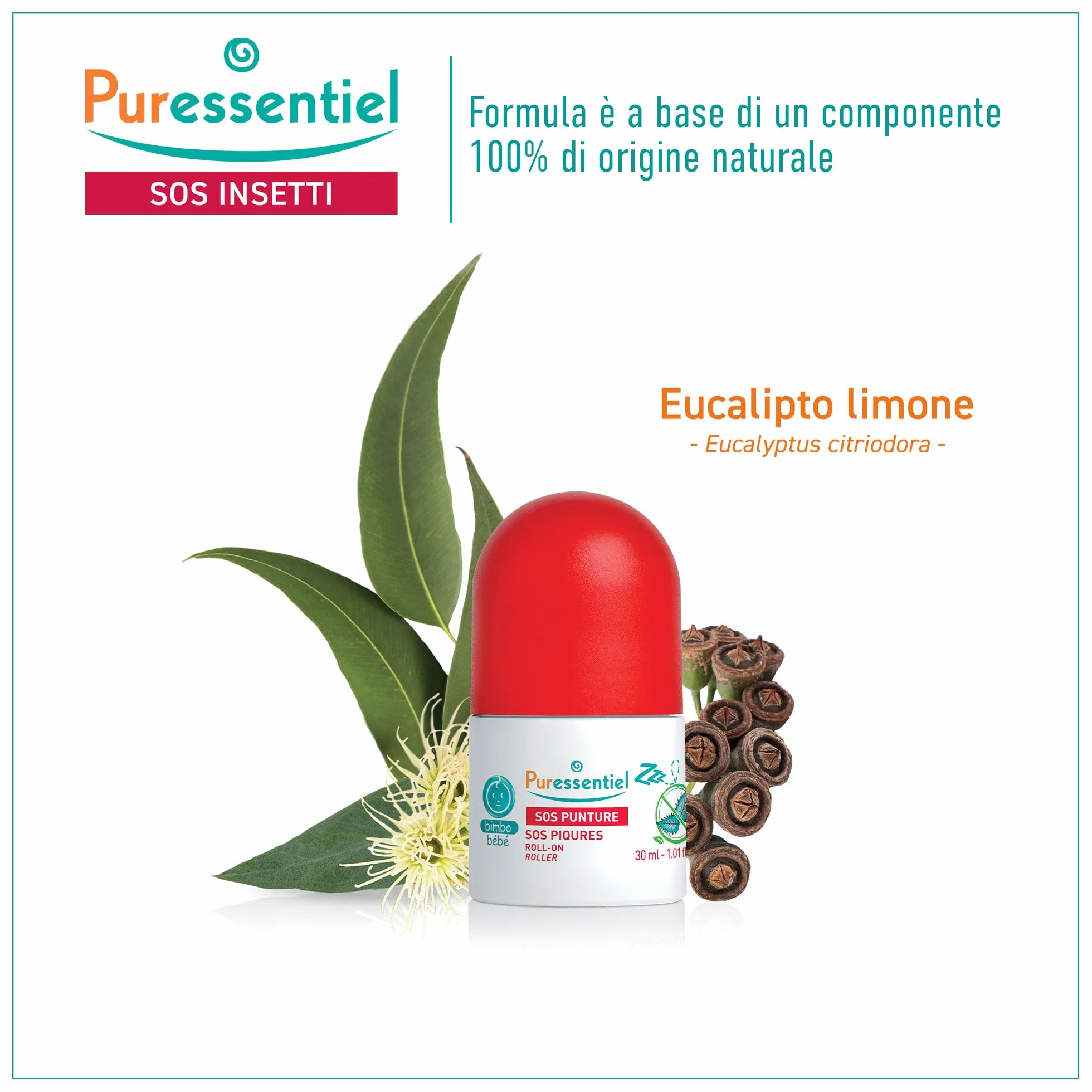 Puressentiel Sos Insetti Roll-on Bimbo Protezione Insetti 30 ml