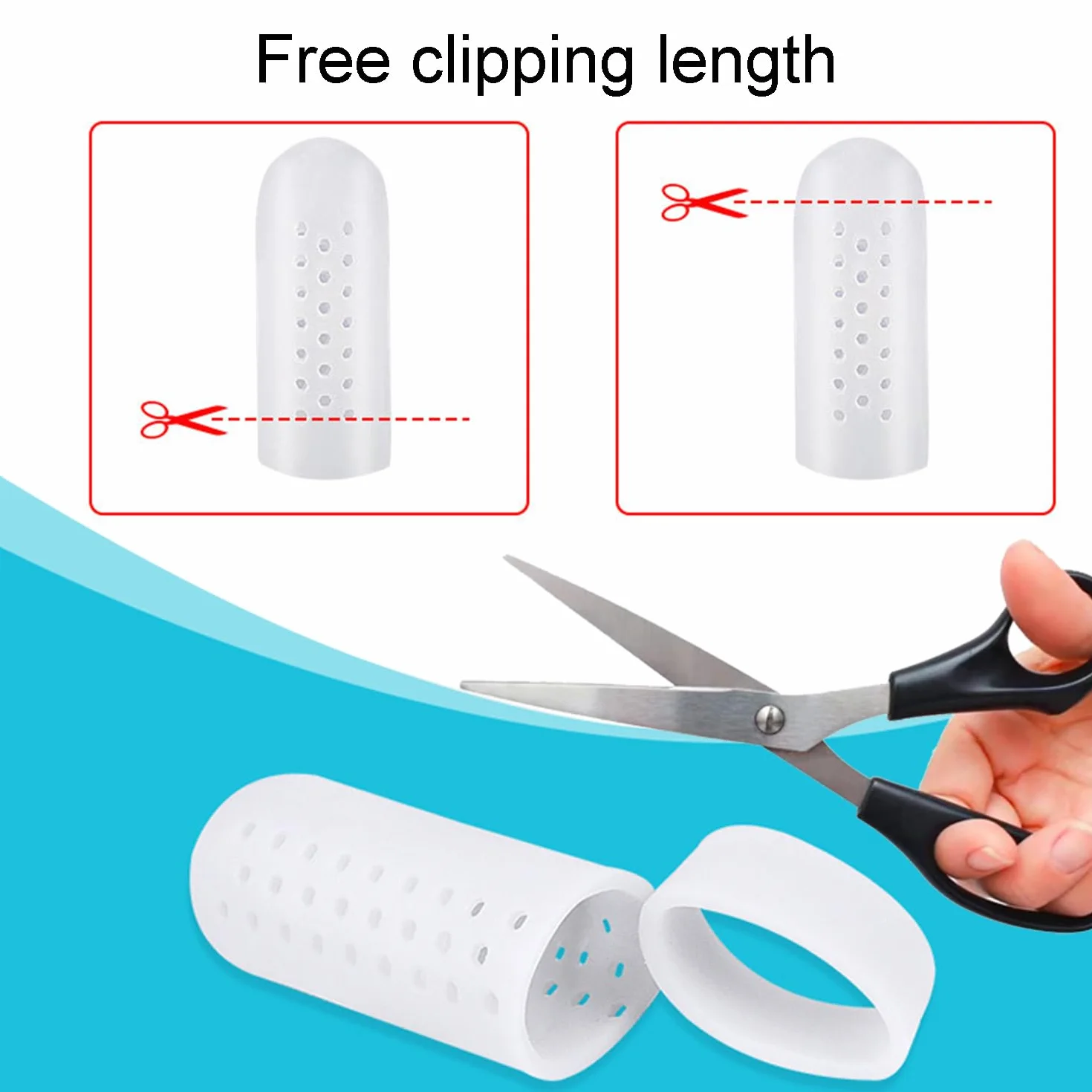 JDXun Protezione Dita Piedi Silicone 10pz, Copri Piedi Traspiranti per Alluce, Separatore Dita Piede Sollievo Dolore Attrito Calli