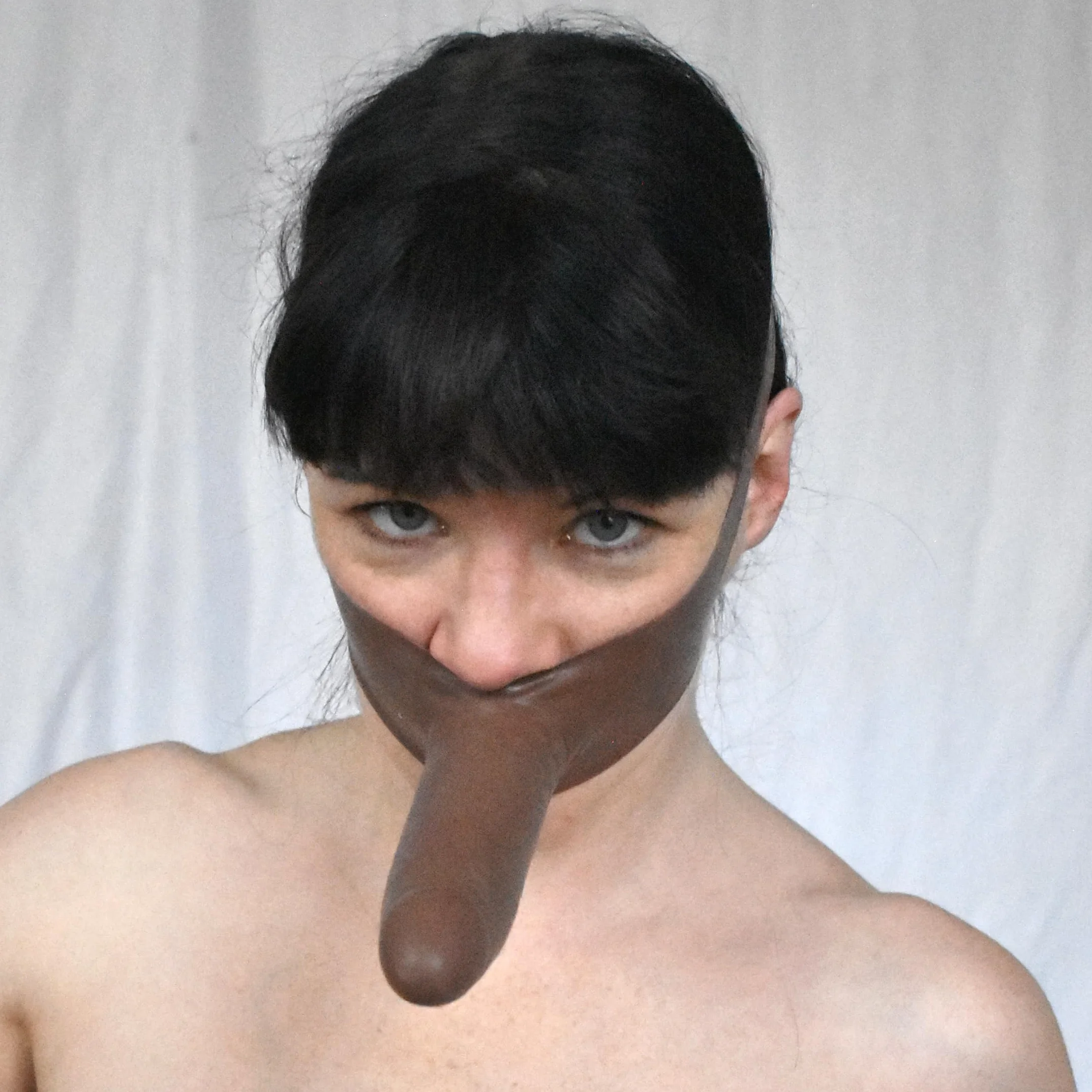 Bavaglio BDSM in Lattice con Dildo, Imbracatura Feticcio Bondage, Giocattolo Sessuale per Coppie