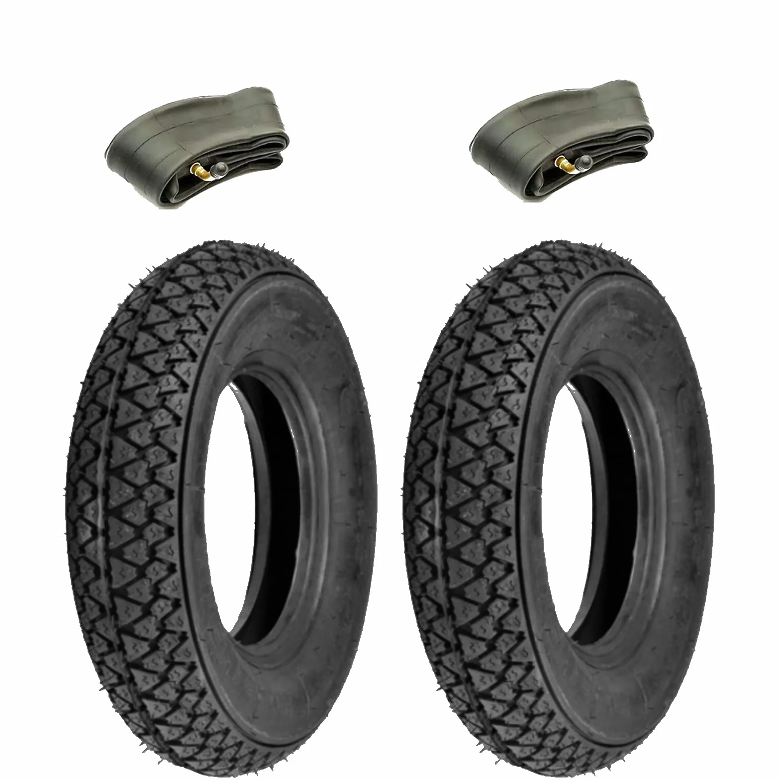KIT 2 COPERTONI UNION 6P.R. 3.00 10 46J + CAMERE D’ARIA GOMME COMPATIBILI CON VESPA 50 SPECIAL PK 50 XL