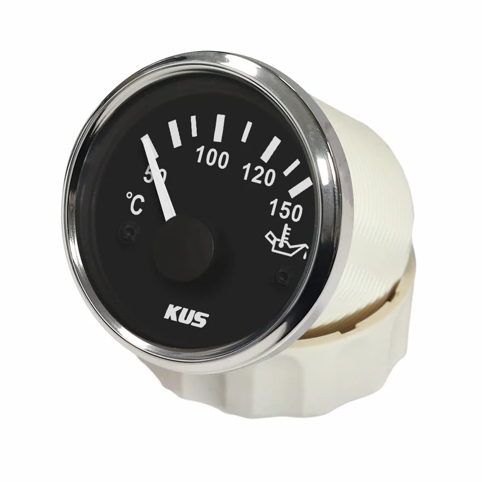 KUS oil Temp gauge Meter indicatore 50-150℃ con retroilluminazione 12V/24V 52mm