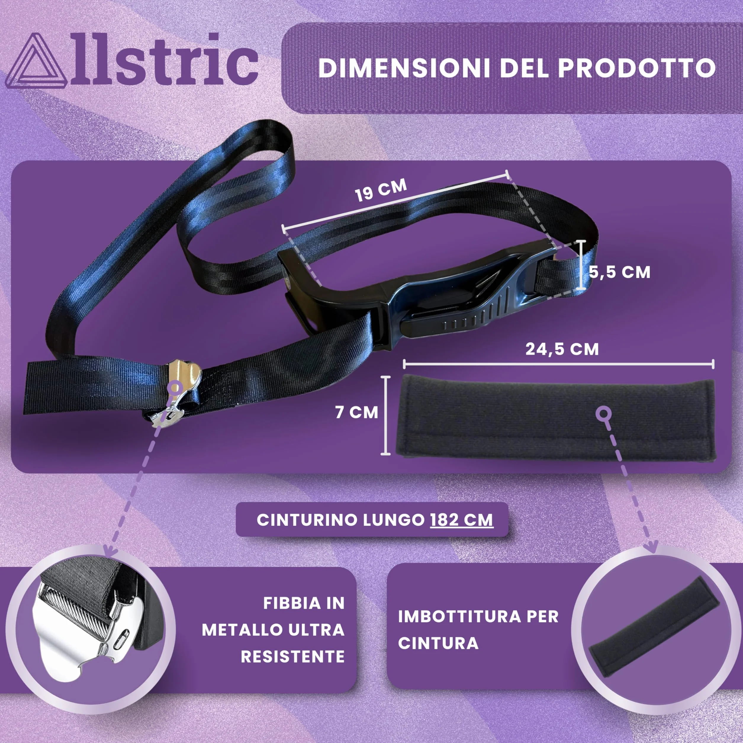 Cintura Gravidanza Auto + Cuscino Protettivo | Cintura Sicurezza Gravidanza per Proteggere da Impatti o Pressioni | Accessori Mamma Incinta per Viaggiare Sicura in Gravidanza