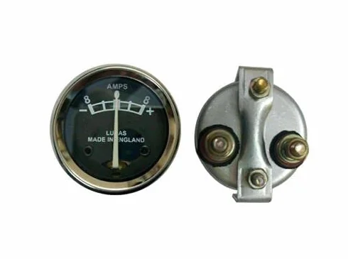 AEspares - Amperometro da 8 Amp Repro Lucas, compatibile con Bsa Triumph Ariel AJS Norton