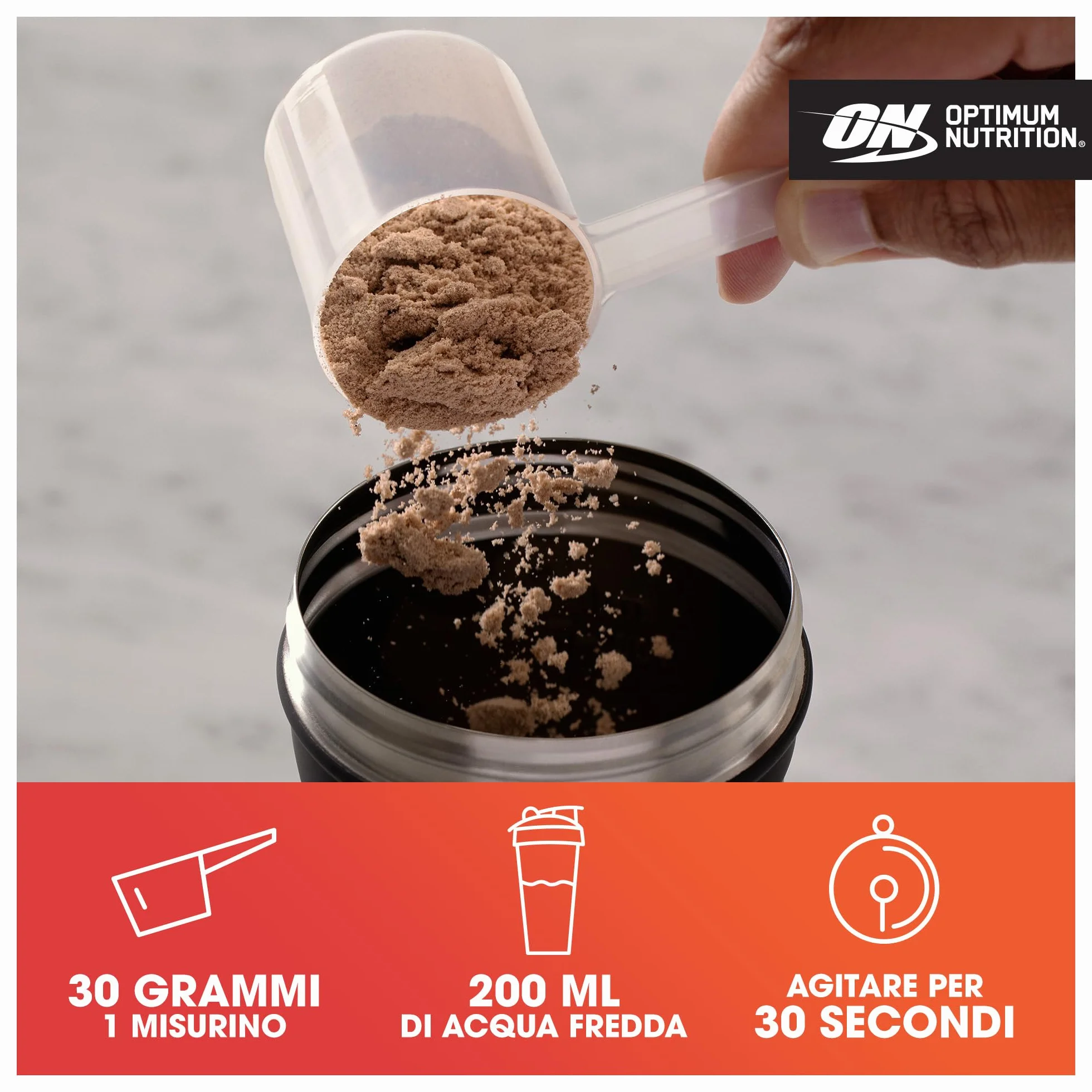 Optimum Nutrition Gold Standard 100% Whey Proteine in Polvere Doppio Cioccolato 899g 29 Porzioni