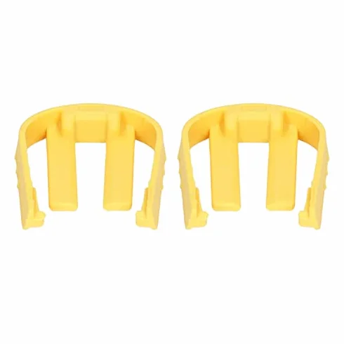 Rondella di Pressione con Connettore Rapido, 2 Pezzi, Fibbia Auto C Clip Ricambio compatibile con K2 K3 K7, Plastica Giallo, Accessorio Fissaggio Tubo