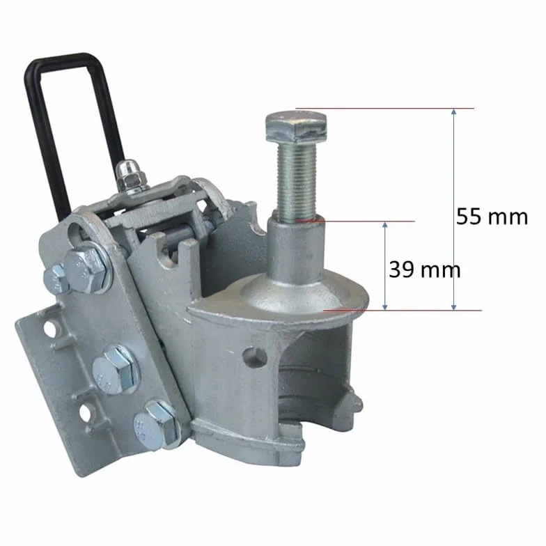 Prolunga gancio traino 250 mm inclinabile universale per portabici