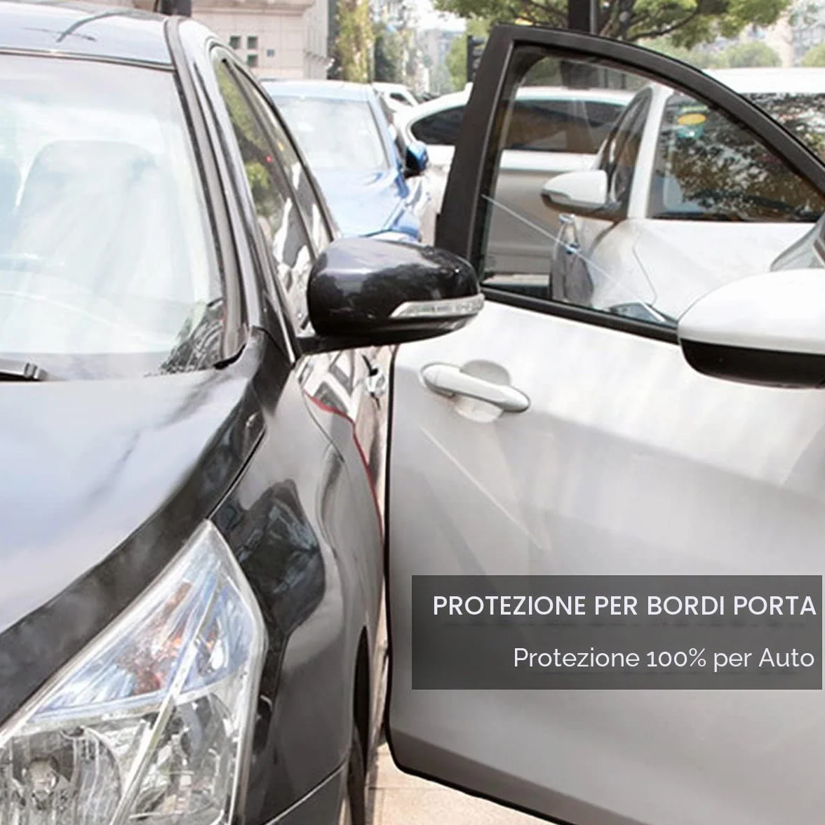 URAQT 5.5 M Protezione Porte Auto, Protezione per Bordi Auto in Gomma, Guarnizione Porta Auto a forma di U, Autoadesivo per la Maggior Parte delle Automobili (Nero)
