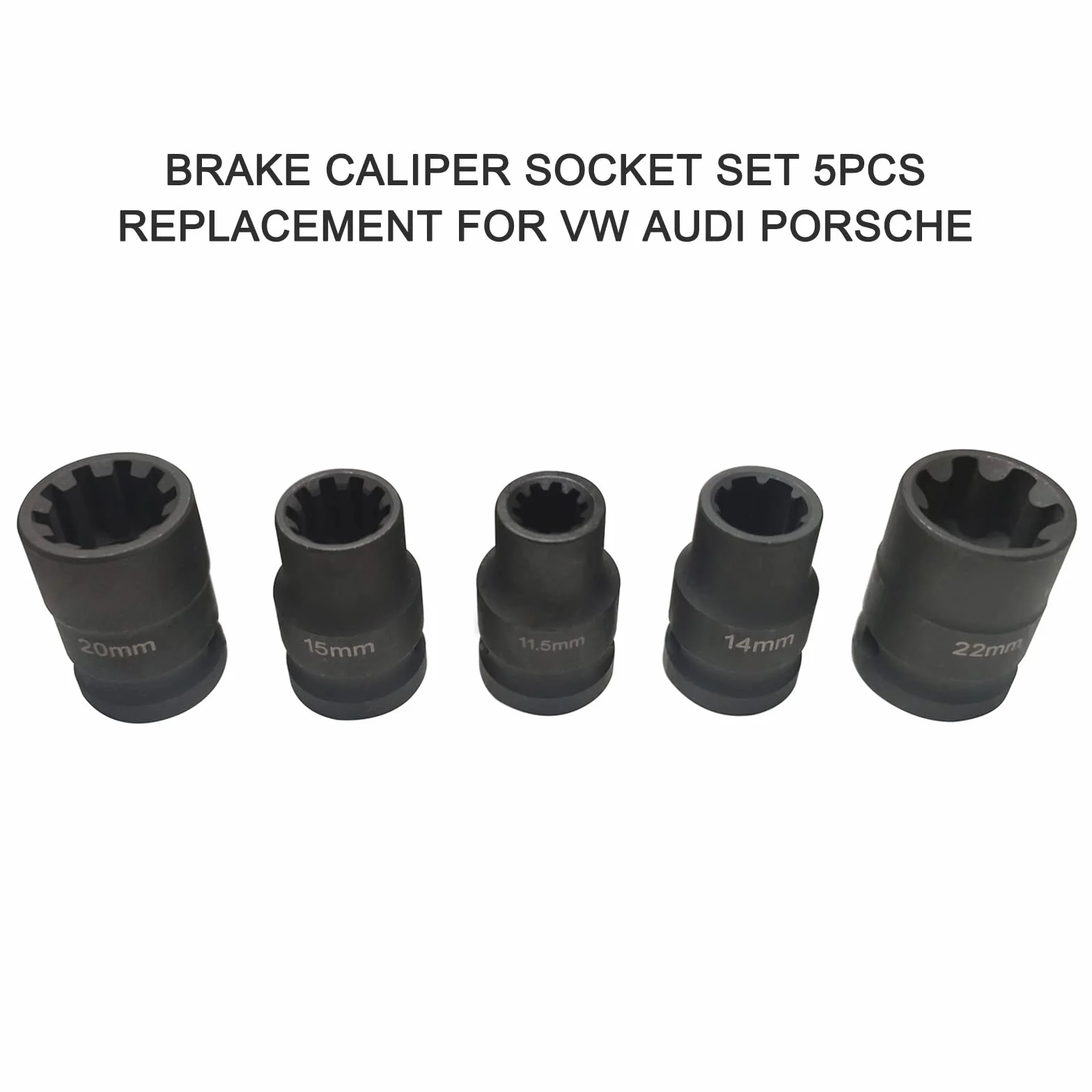 Set di 5 chiavi a bussola per pinza freno VW Audi Porsche