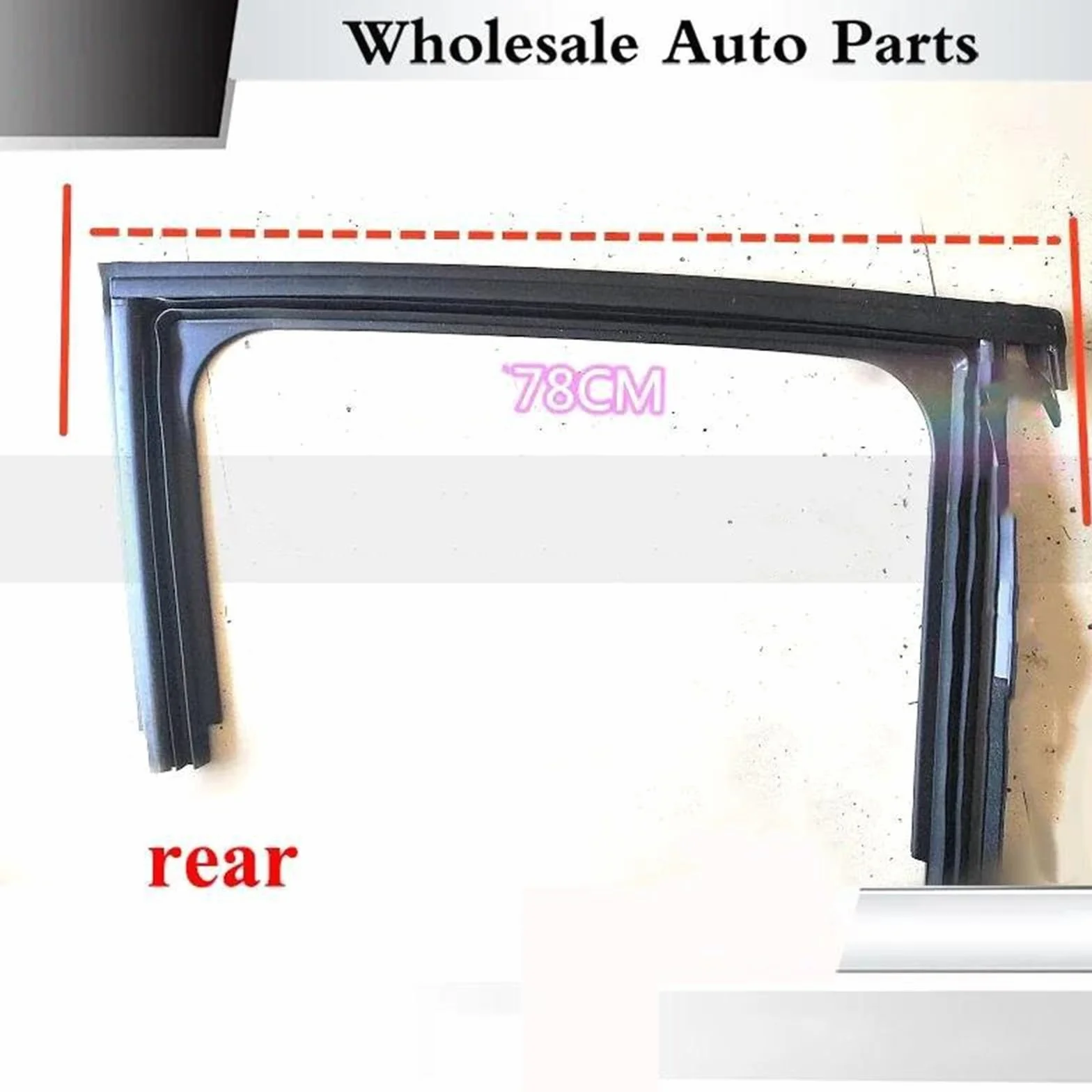 Guarnizioni Vetro Finestrini Guarnizione in Gomma Superiore per finestrino Auto, Guida per Sollevamento vetri portiera, scanalatura per Fango per Peugeot 2008(Posteriore Sinistro)