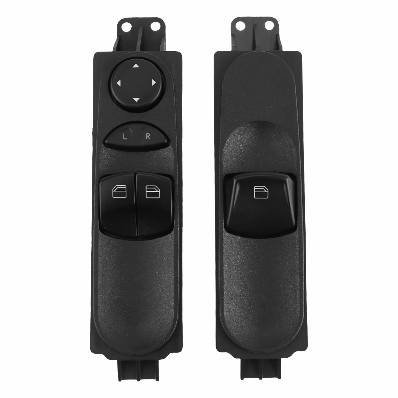 2 interruttori alzacristalli anteriori sinistro e destro, compatibili con Mercedes-Benz Sprinter B906 A9065451213, A9065450913, interruttore alzacristalli Interruttore di comando finestra