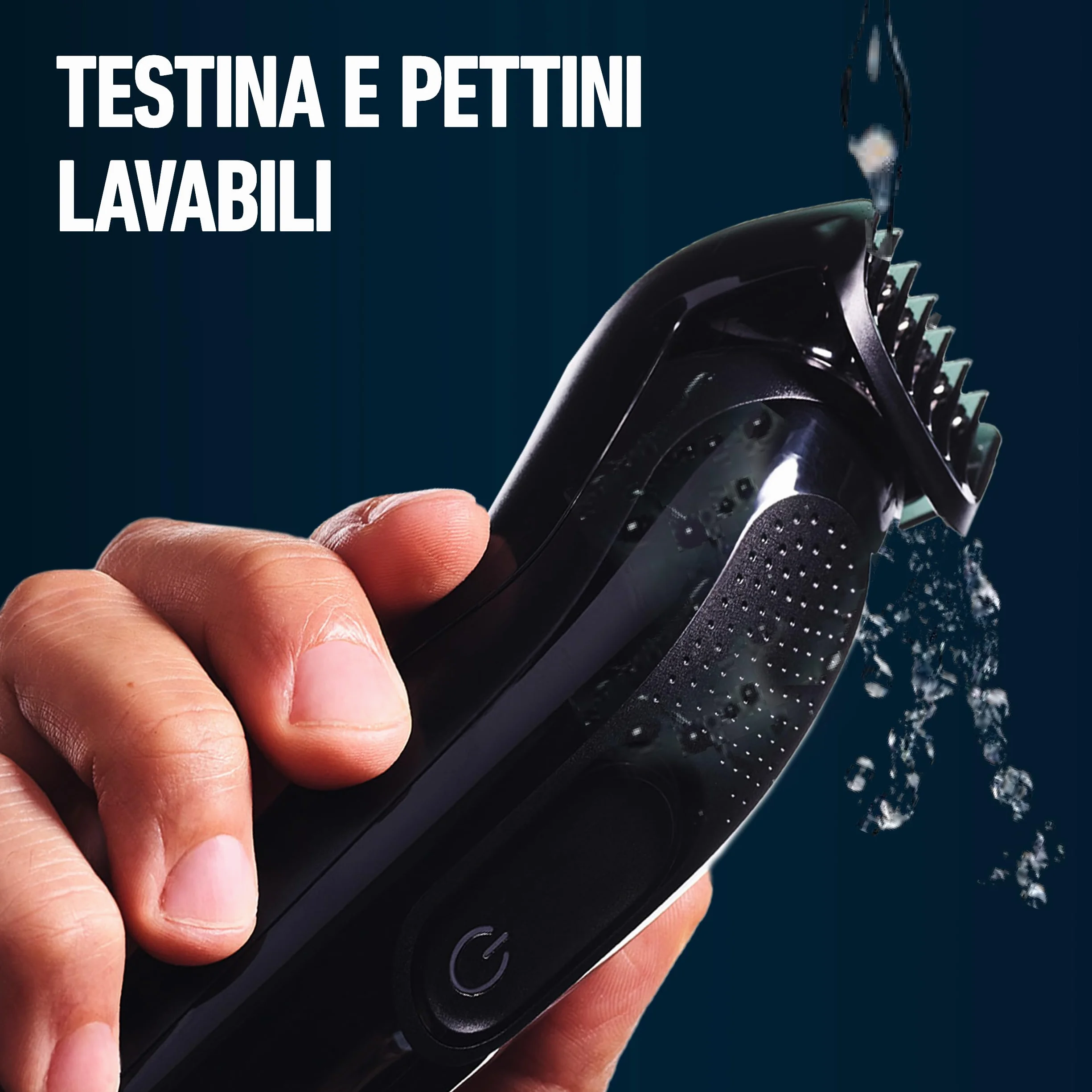 King C. Gillette Kit Regolabarba Uomo, Rasoio Elettrico Barba, 1 Testina, 3 Pettini Regolatori, Caricatore