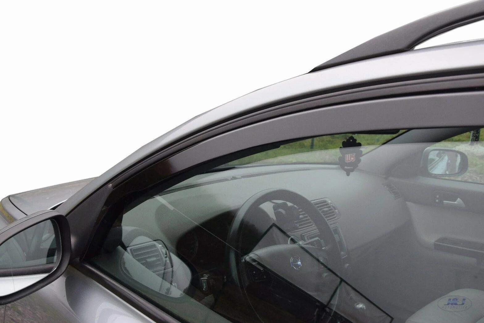 Deflettori d'Aria per Volvo V50 Wagon 2004-2012 Set 4 Pezzi Nero Fumé Oscurato