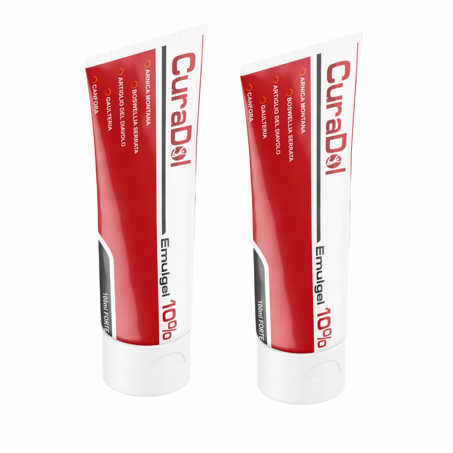 CURA FARMA CuraDol Emulgel Arnica Pomata Antinfiammatoria Forte Dolori Articolari Muscolari Crema Antidolorifica Artiglio del Diavolo Gel Gambe Gonfie 2x100ml