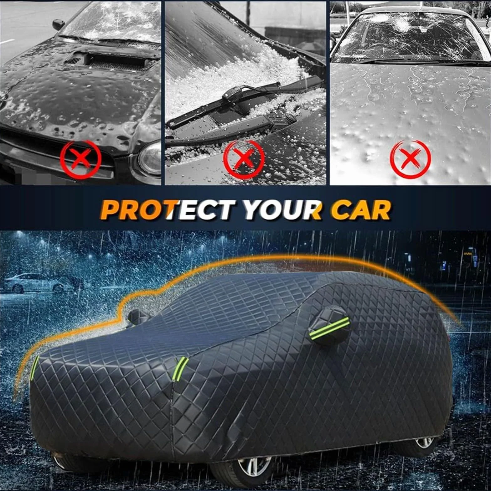 Telo Antigrandine Per Auto per Byd Seal U DM-i,Telo Copriauto Antigrandine Impermeabile,Antipolvere,Antisole,Ispessito e Resistente Allo Strappo