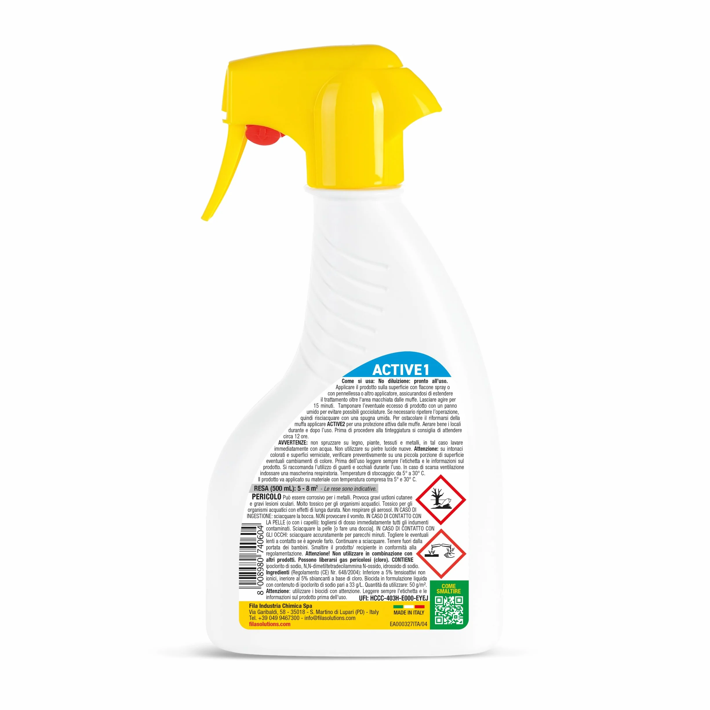 FILA ACTIVE1 Toglimuffa Attivo Antimuffa Spray Igienizzante