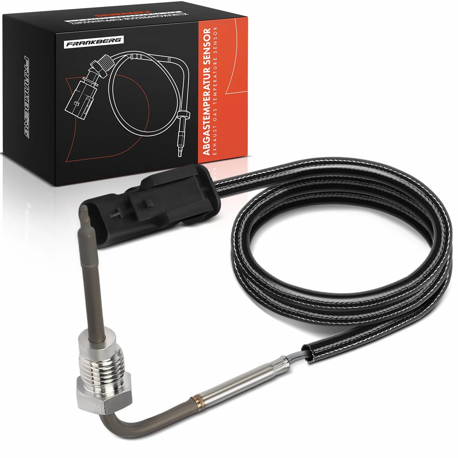 Frankberg Sensore temperatura gas di scarico Sensore gas di scarico Compatibile con Tipo Berlina 356 357 Tipo Compatto 356 357 500L 351 352 Fiorino Furgone/MPV 225 Tipo Station Wagon 356 357 46341094
