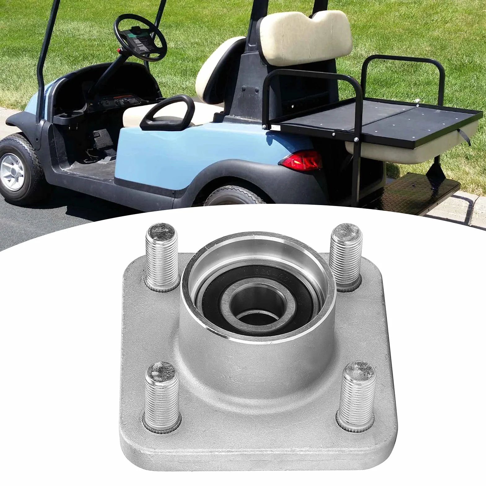 Aramox Assemblaggio Ruota Anteriore, 102357701 Sostituzione per Club Car DS/precedenti Modelli Elettrici a Gas