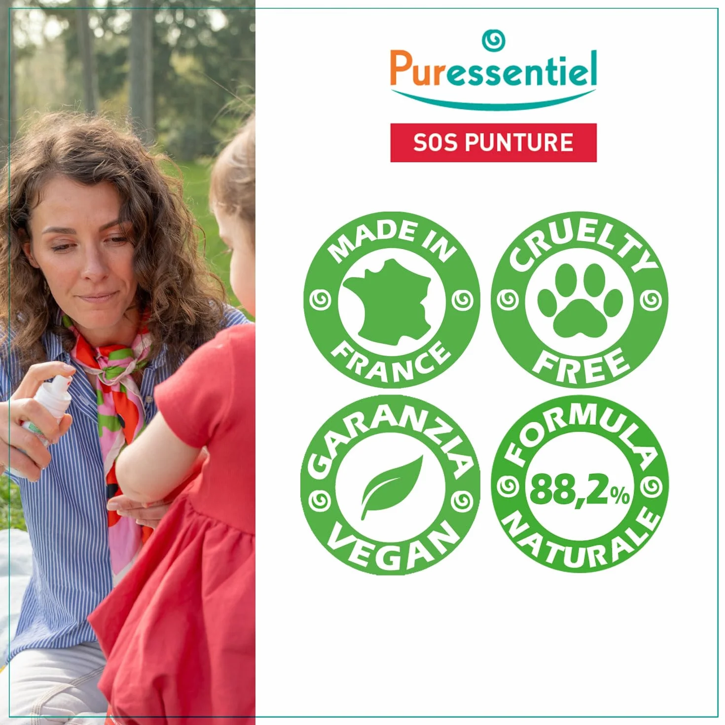 Puressentiel SOS insetti Spray Bimbo 60 ml Protezione pelle lenitivo