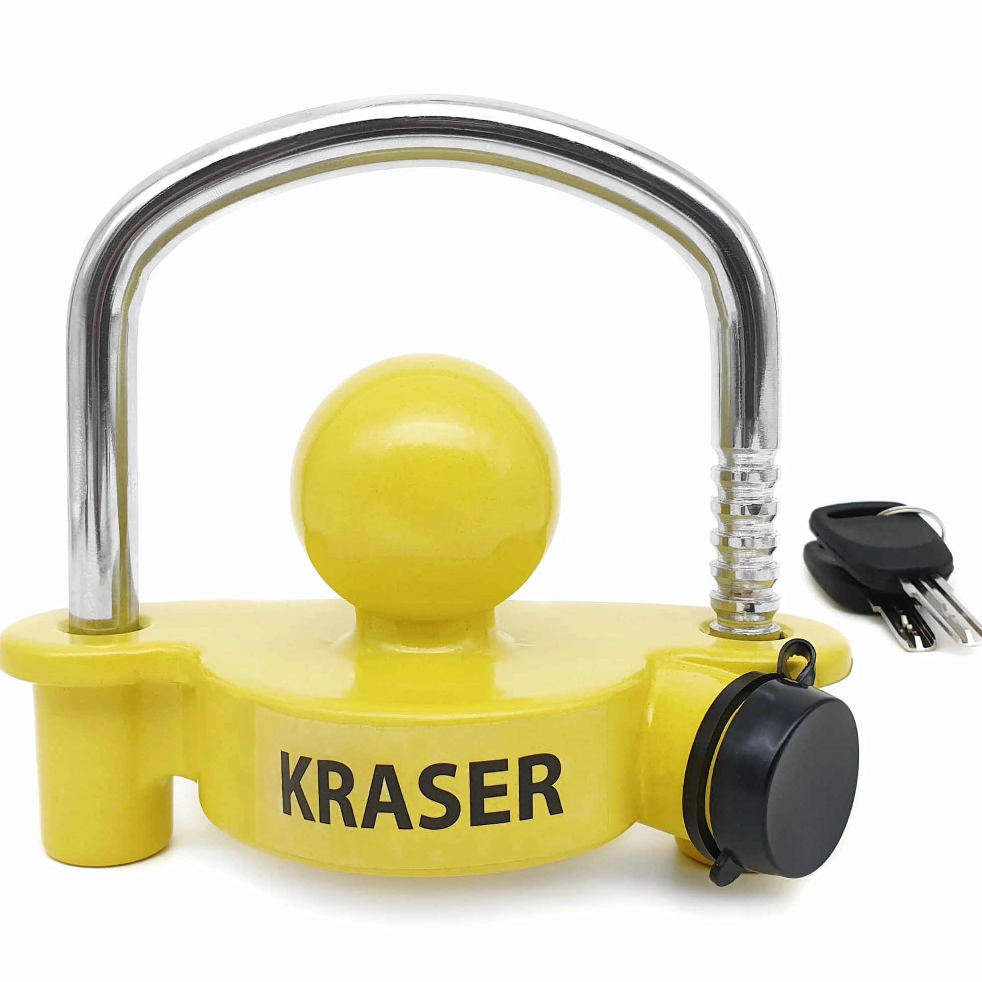 KRASER KR815 Antifurto Rimorchio Lucchetto per Traino Gancio di Traino Barra di Gancio Sfera Roulotte
