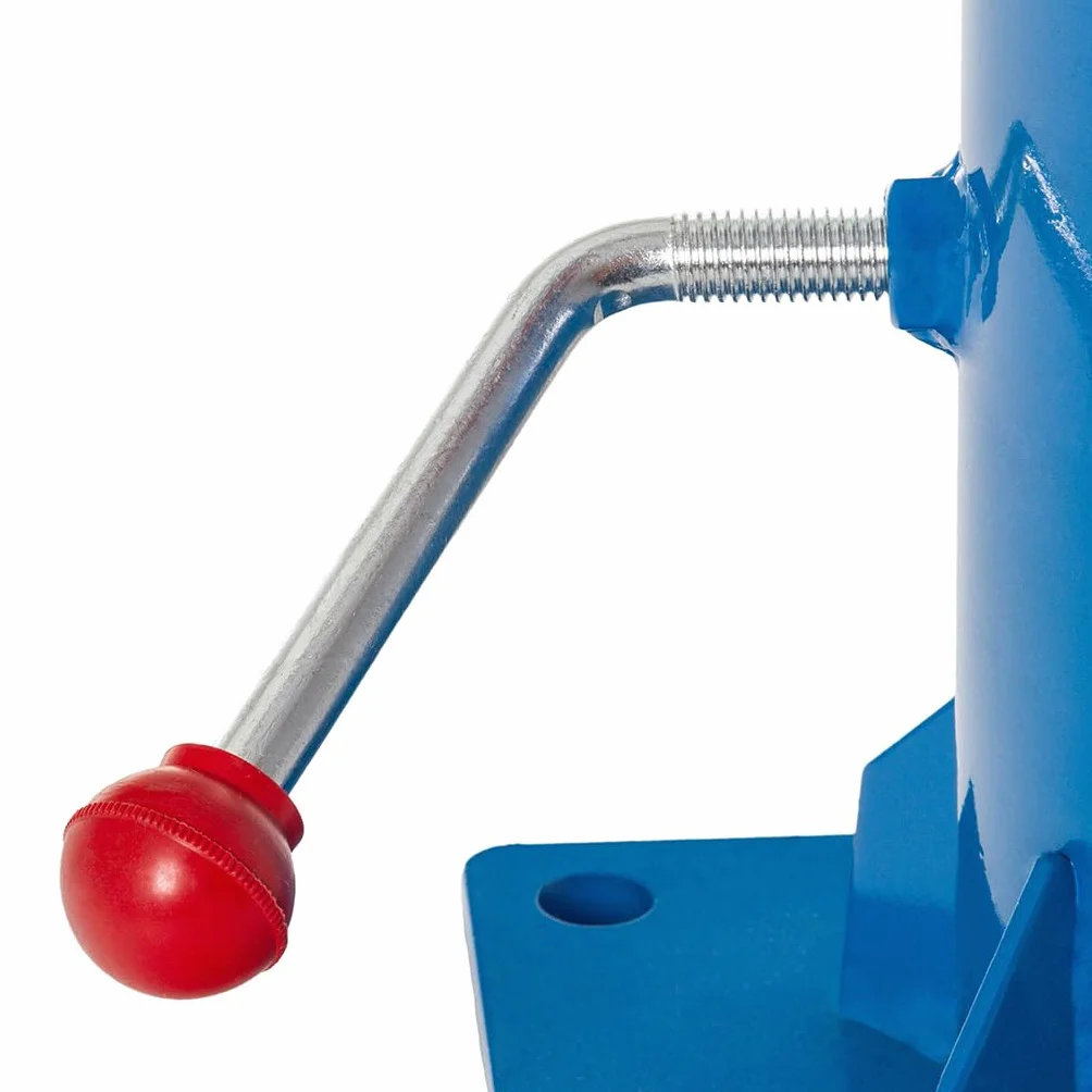 Gru idraulica girevole 1T con rotazione 360° Braccio estensibile 4 livelli 500-1000 kg Cilindro idraulico potente Base 21×21 cm Altezza 199-250 cm