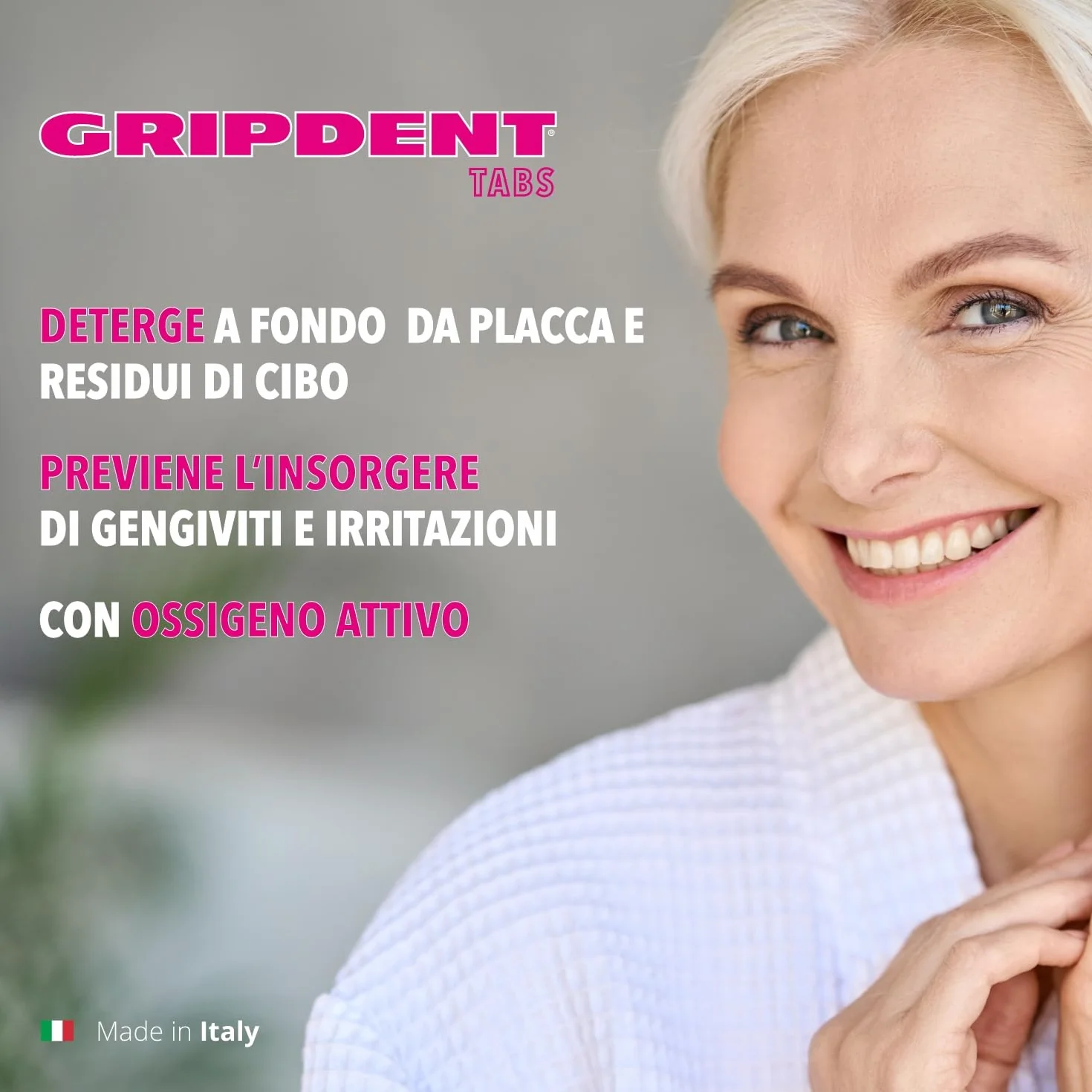 Gripdent Tabs 54 Compresse disinfettanti per dentiere, bites, paradenti