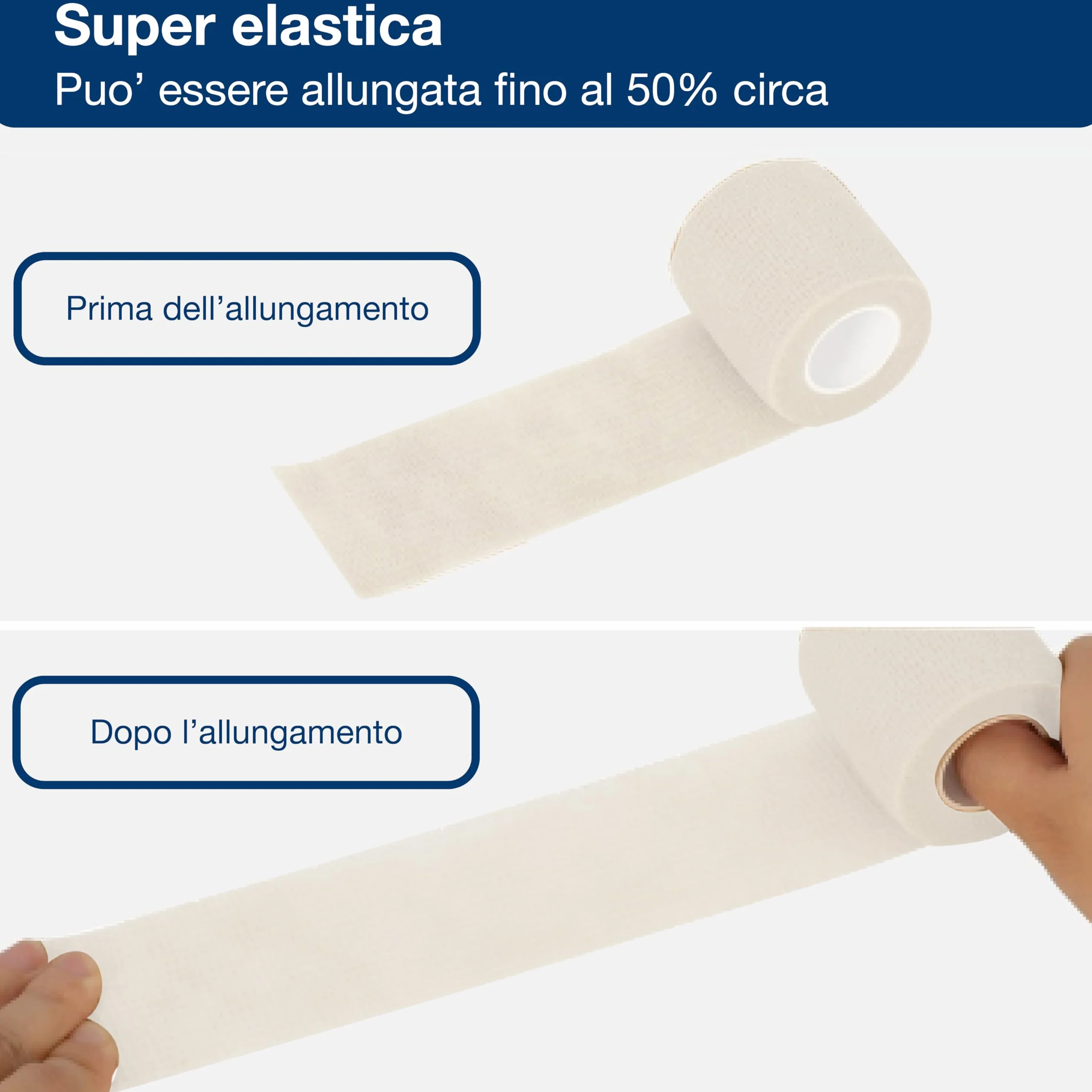 GIMA Benda elastica coesiva priva di lattice 20m x 10 cm confezione da 1