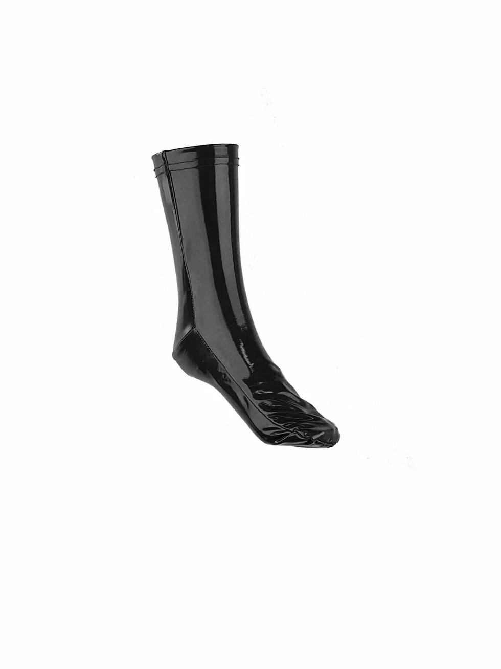 Sexy Effetto bagnato tuta PVC lucido lattice Pelle tuta Body cavallo aperto Mascherine guanti calzini