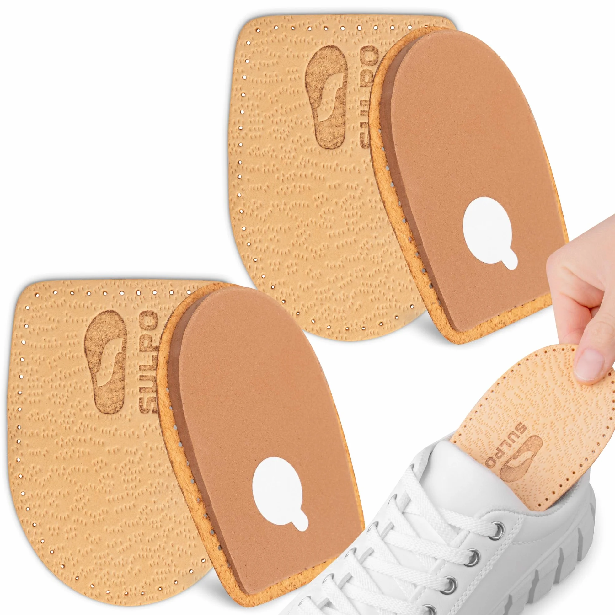 Solette con rialzo per tallone Sulpo 5 mm Beige 36-40