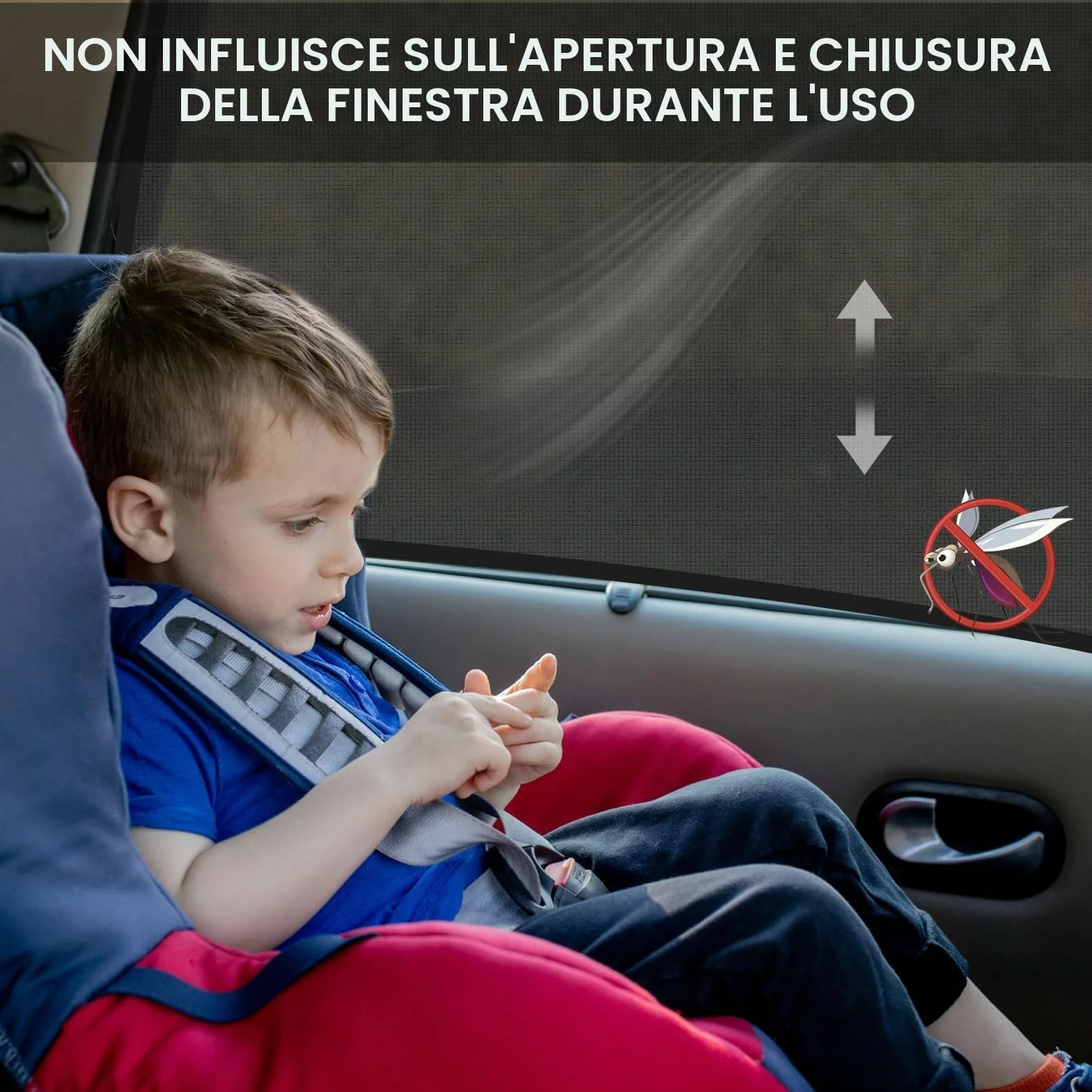 Pezzi Tendine Parasole Auto Bambini Universali Rete Elastica Traspirante Protezione UV Antiriflesso Copertura Finestrini Laterali