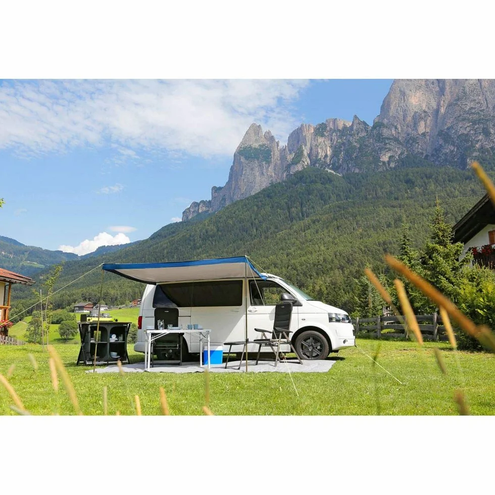 BRUNNER Tendalino Sunny Van Roof Protezione dal Sole Parasole per Minibus e Van, Materiale Resistente ai Raggi UV, Pali Verticali Telescopici in Acciaio e Accessori di Fissaggio Inclusi, 260 x 240 cm