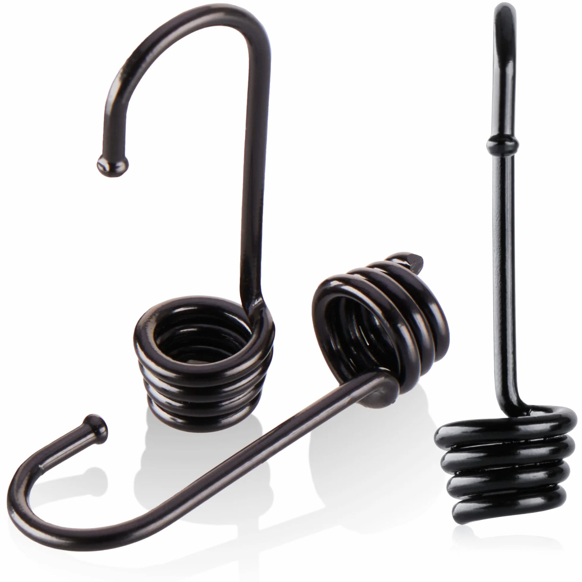 COM-FOUR® Ganci a Spirale in Metallo Verniciato 08mm per Cinghie di Tensione e Tende