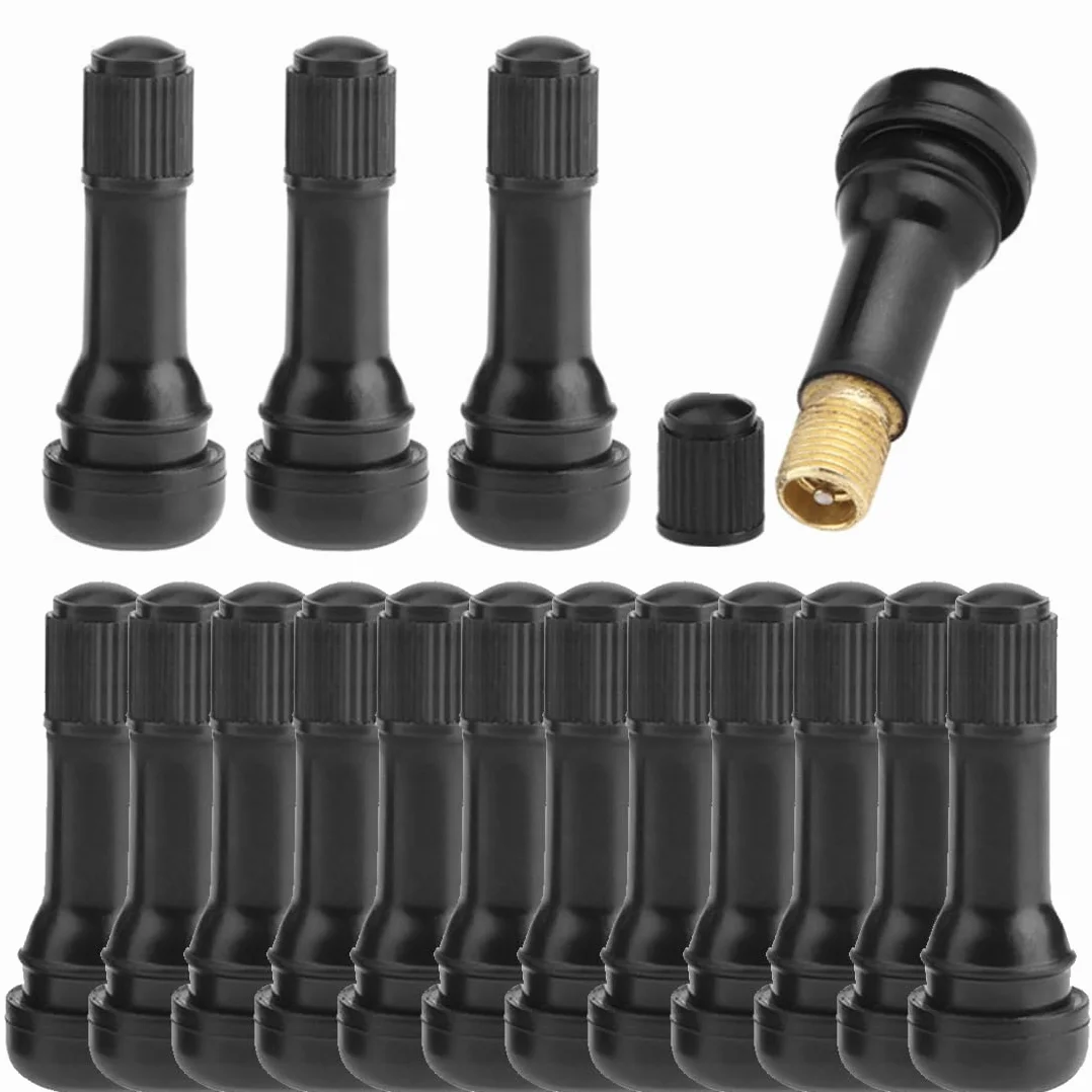16 pcs TR414 - Valvole Tubeless per Pneumatici Auto, valvole in gomma TR414, valvola per pneumatici per auto, Lega di Zinco