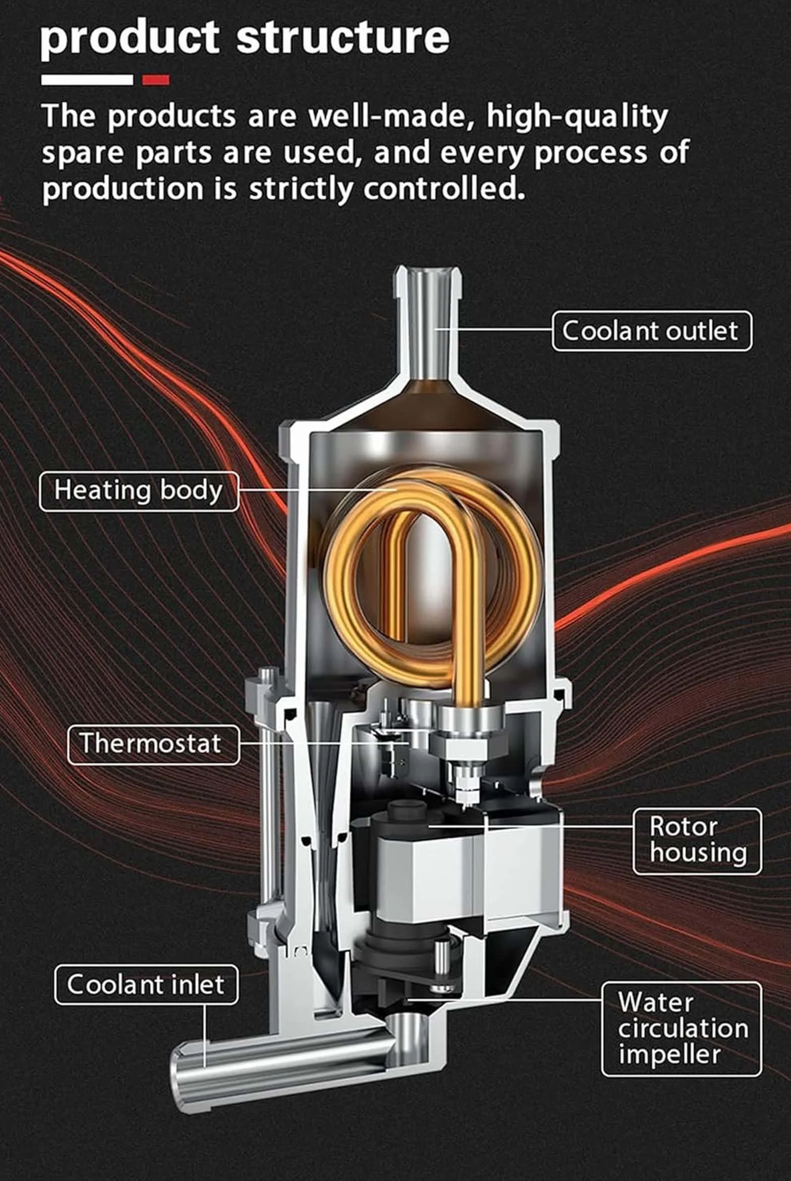 FJAUOQ Preriscaldatore del Motore Riscaldatore del Motore Diesel da 3000 W 220V‑240V 60°C-85°C Preriscaldatore del Riscaldamento del Parcheggio dell'auto,E