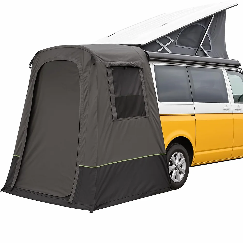 BERGER Tenda Posteriore Tonale per Van, Impermeabile con Zanzariera, Protezione UV+ Spazio Extra