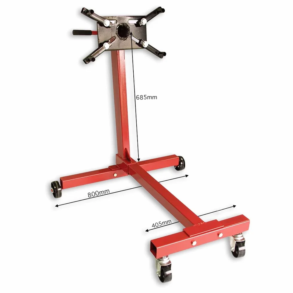 Supporto Blocco Motore 450Kg Struttura Acciaio per Auto Officina