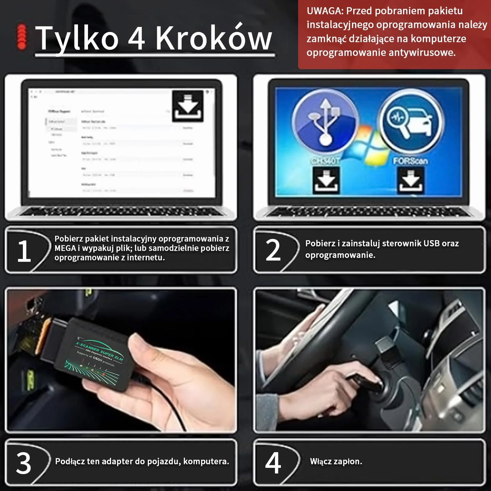 ELM327 USB OBD2 Scanner FT232RL 18F25K80 V1.4 per Diagnostica OBDII Ducati Fiat Ford VW Windows 7