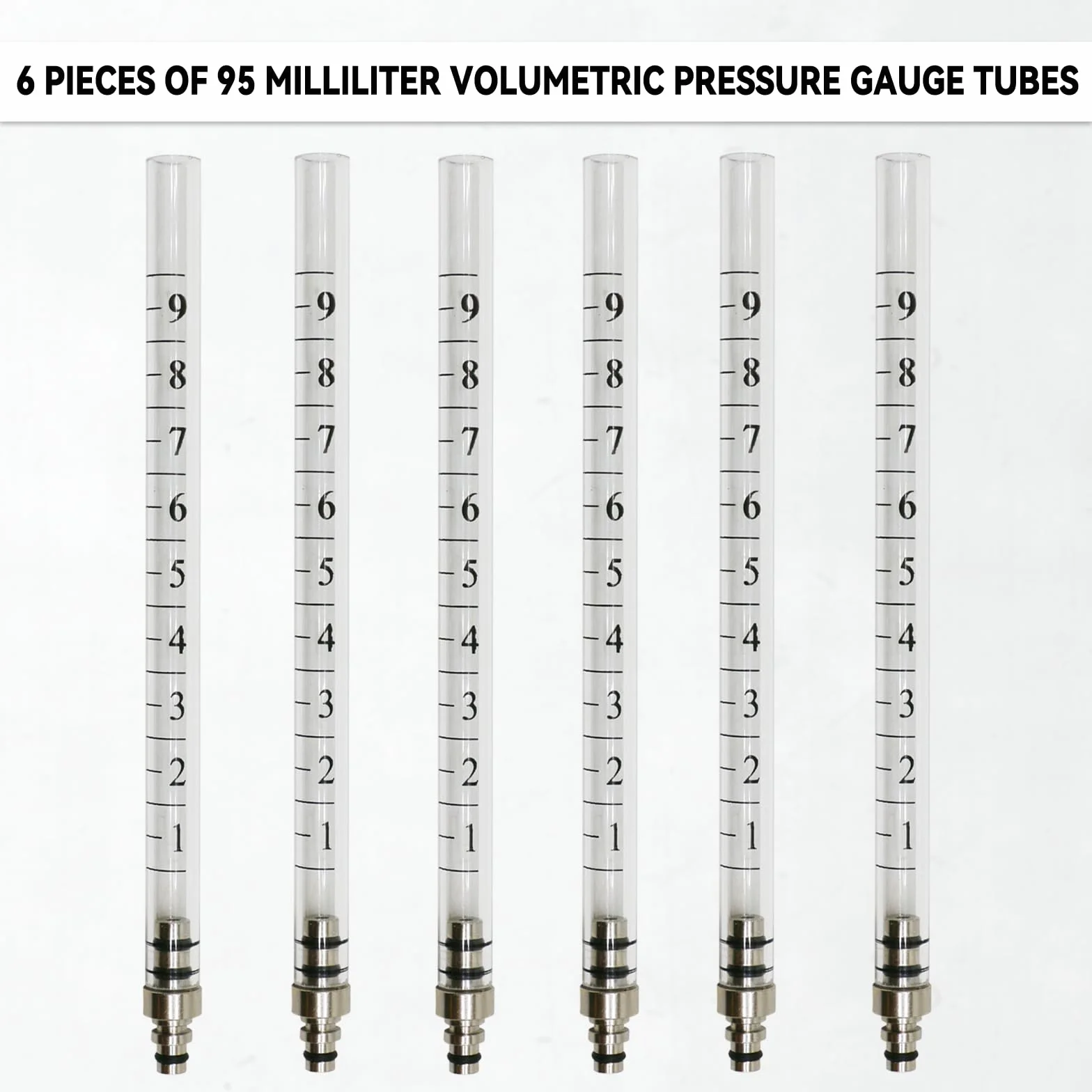 Kit di Test Perdite Diesel Common Rail con Flussometro Iniettori 6 Cilindri 24 Adattatori