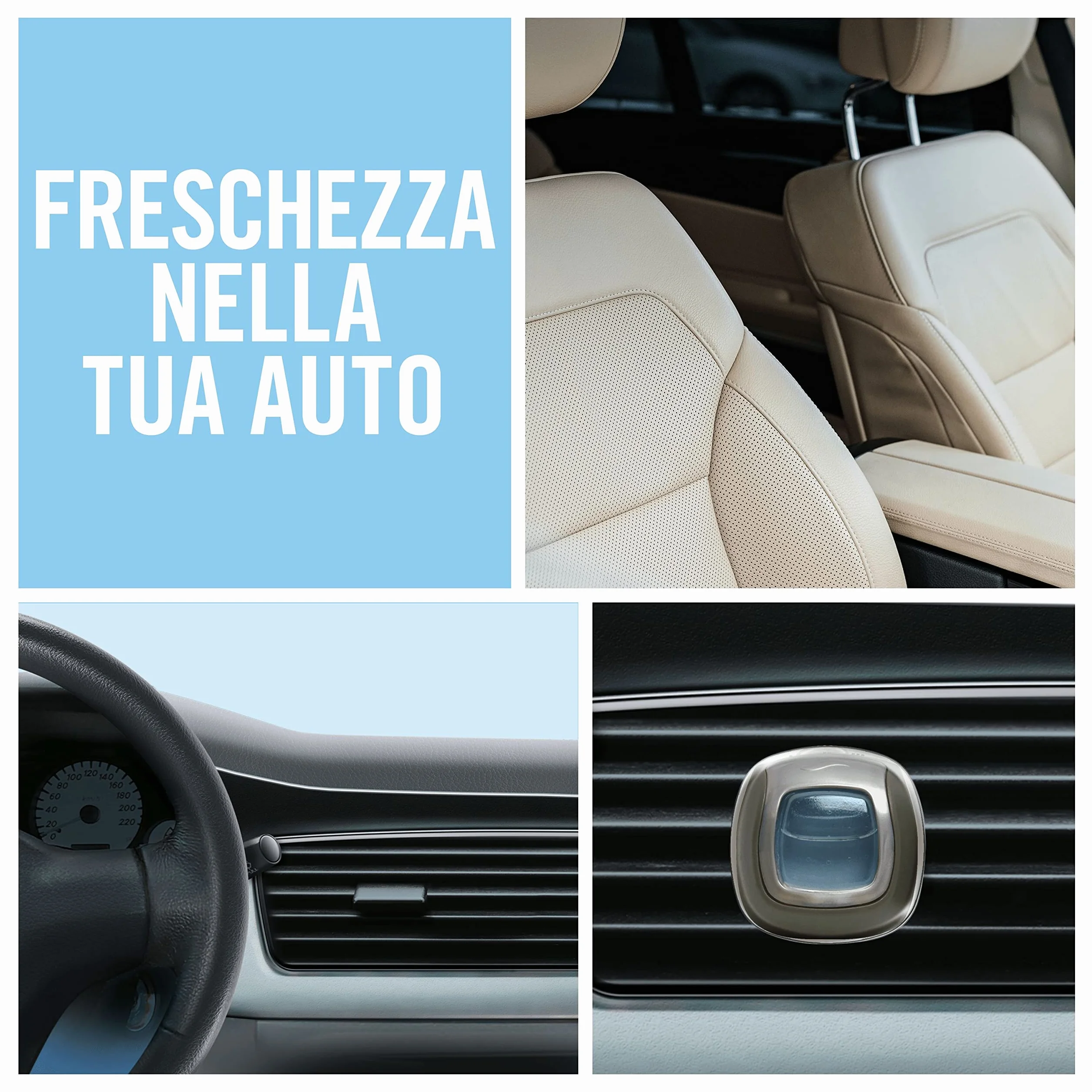Ambi Pur Car Starter Kit Deodorante Per Ambienti Con Clip Risveglio Primaverile 4ml 2 Pezzi