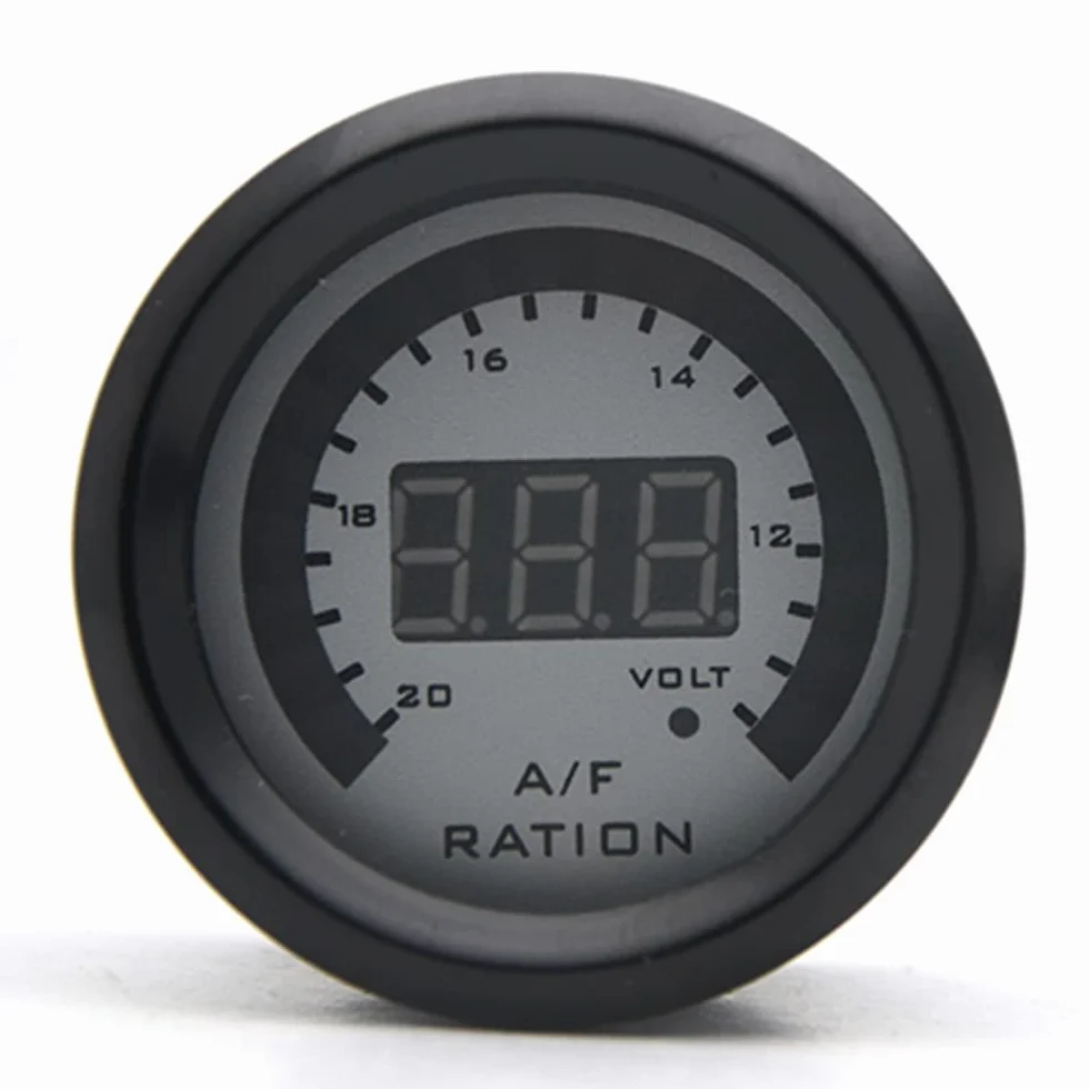 ACAGALA 2 in 1 metro 52 mm Narrow Band Digital Air Fuel Ratio Gauge Kit 12 V Auto Volmetro con sensore O2 ossigeno Auto Modifica Accessori