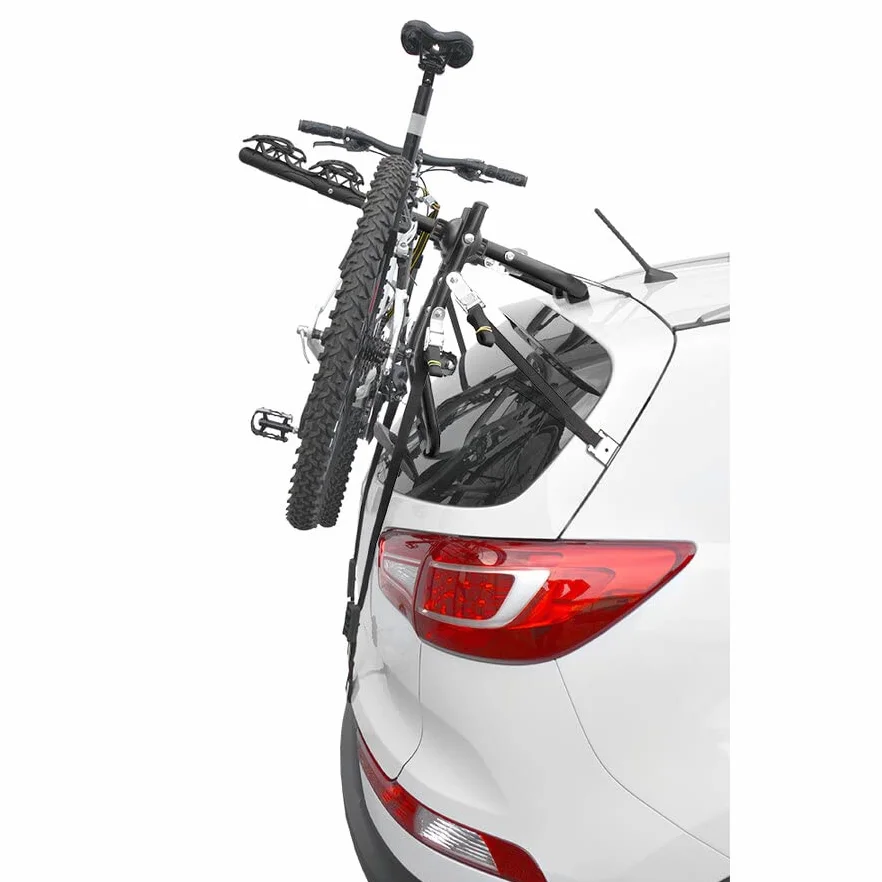 BBROS Portabici Posteriore per Auto | 3 Biciclette | 45kg | 6 Bloccaggi | Sistema Antidistacco | Universale | Omologato